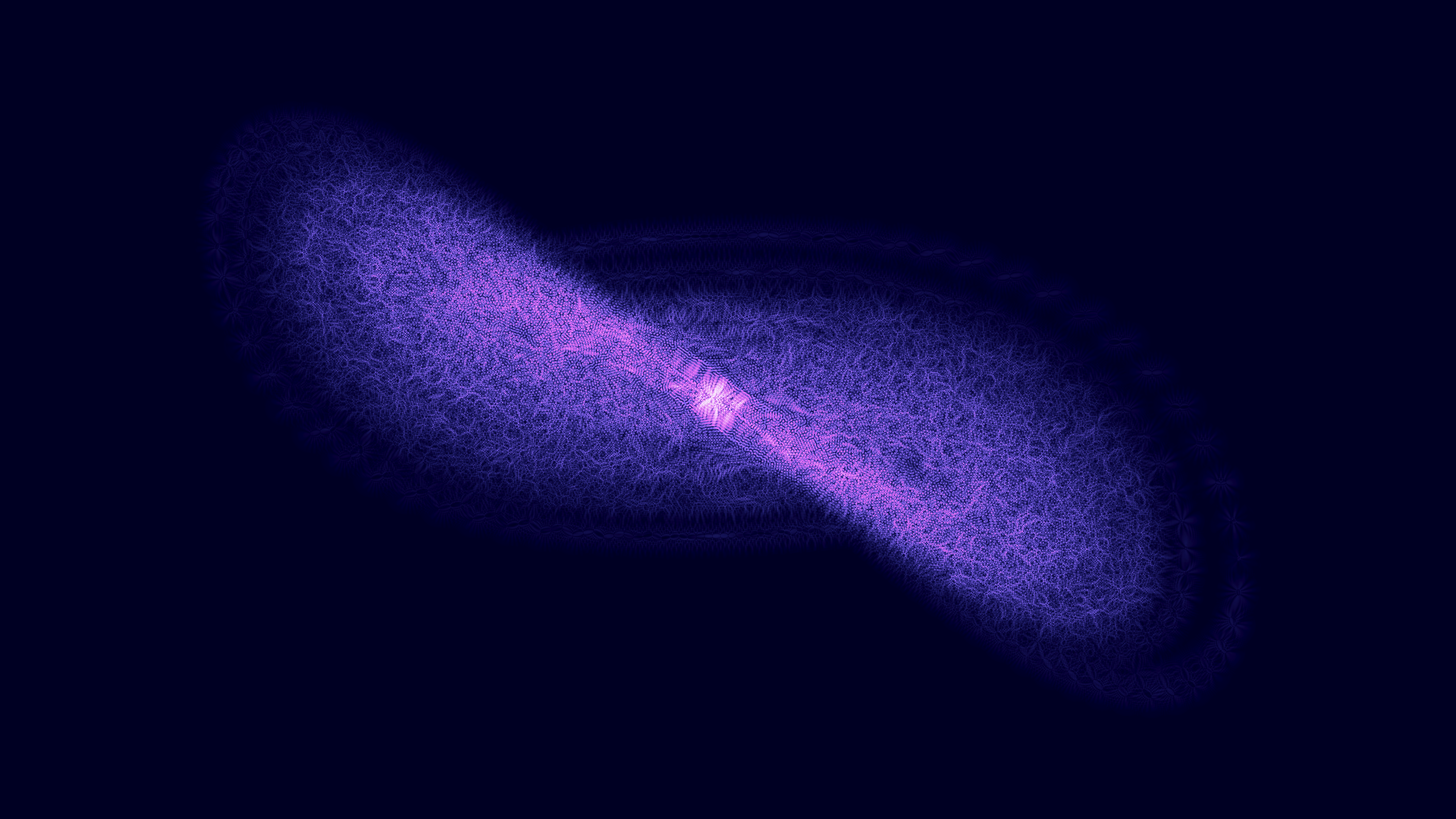 Abstract Glowing Purple Fibrous Structure on Dark Background HD Wallpaper