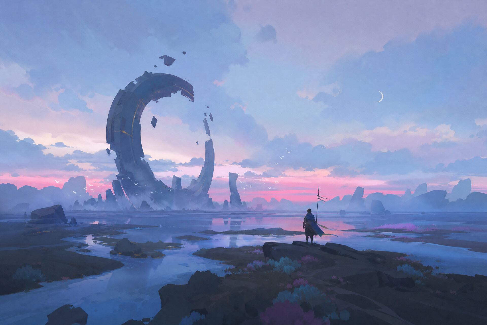 The Gate digital painting by Alena Aenami HD Wallpaper