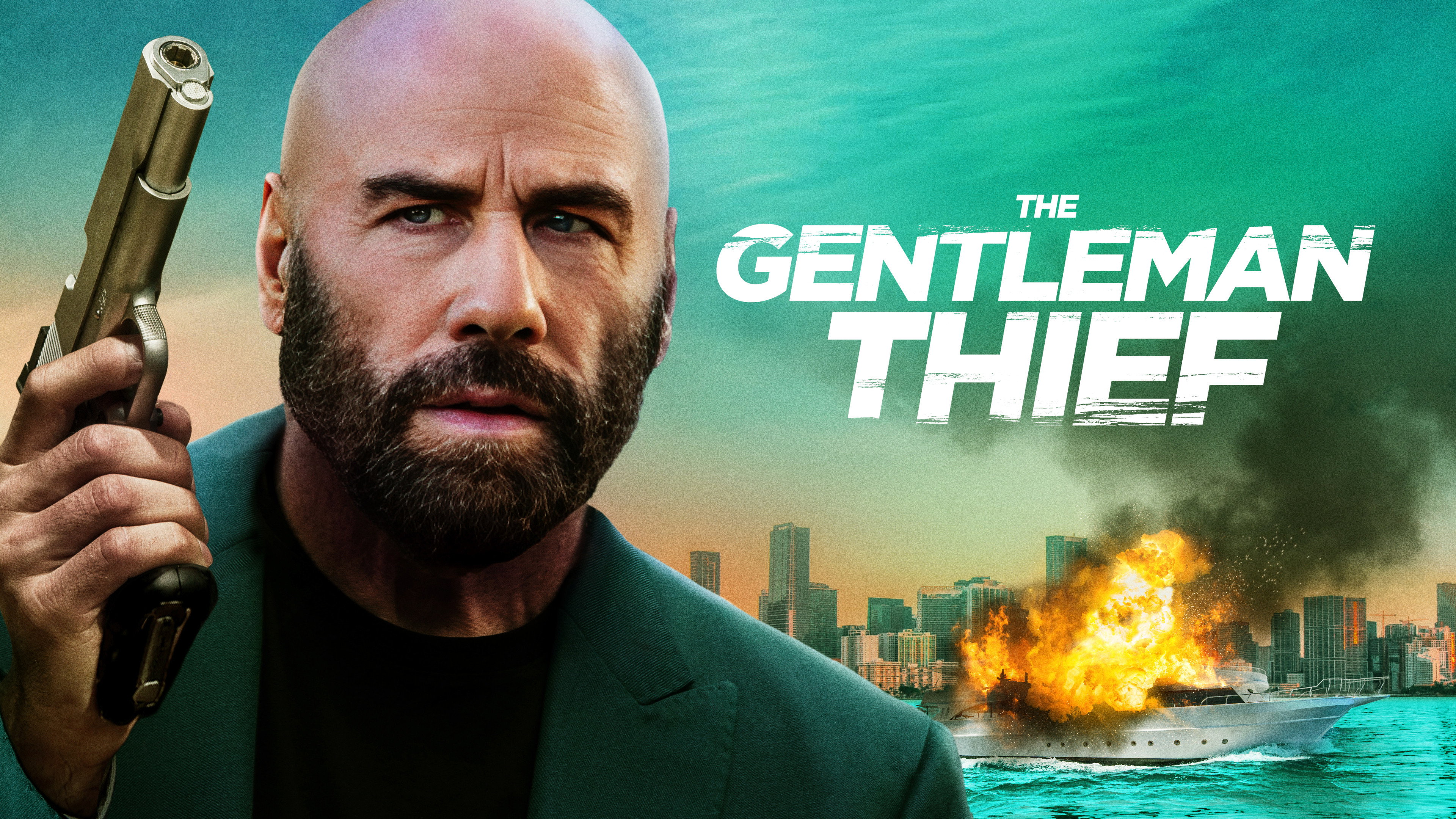 John Travolta in The Gentleman Thief movie poster HD Wallpaper