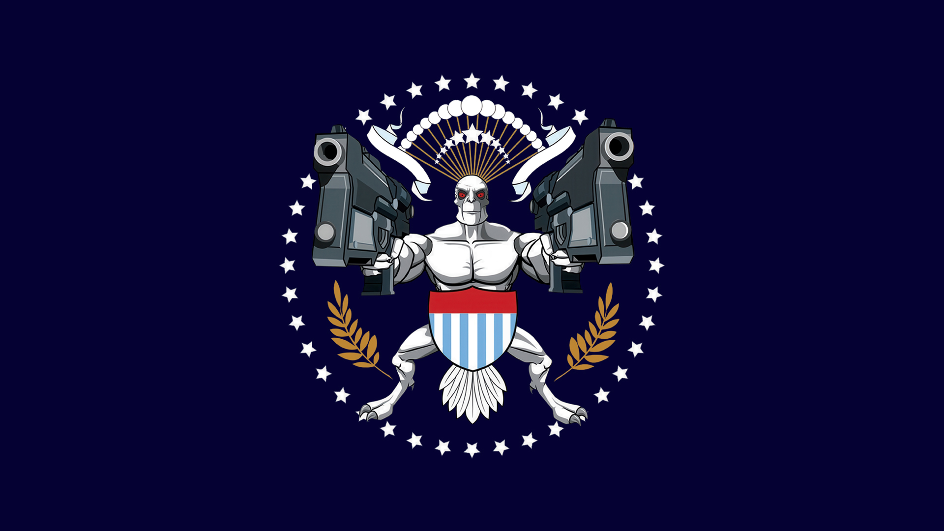 Killface Presidential Seal from Frisky Dingo HD Wallpaper