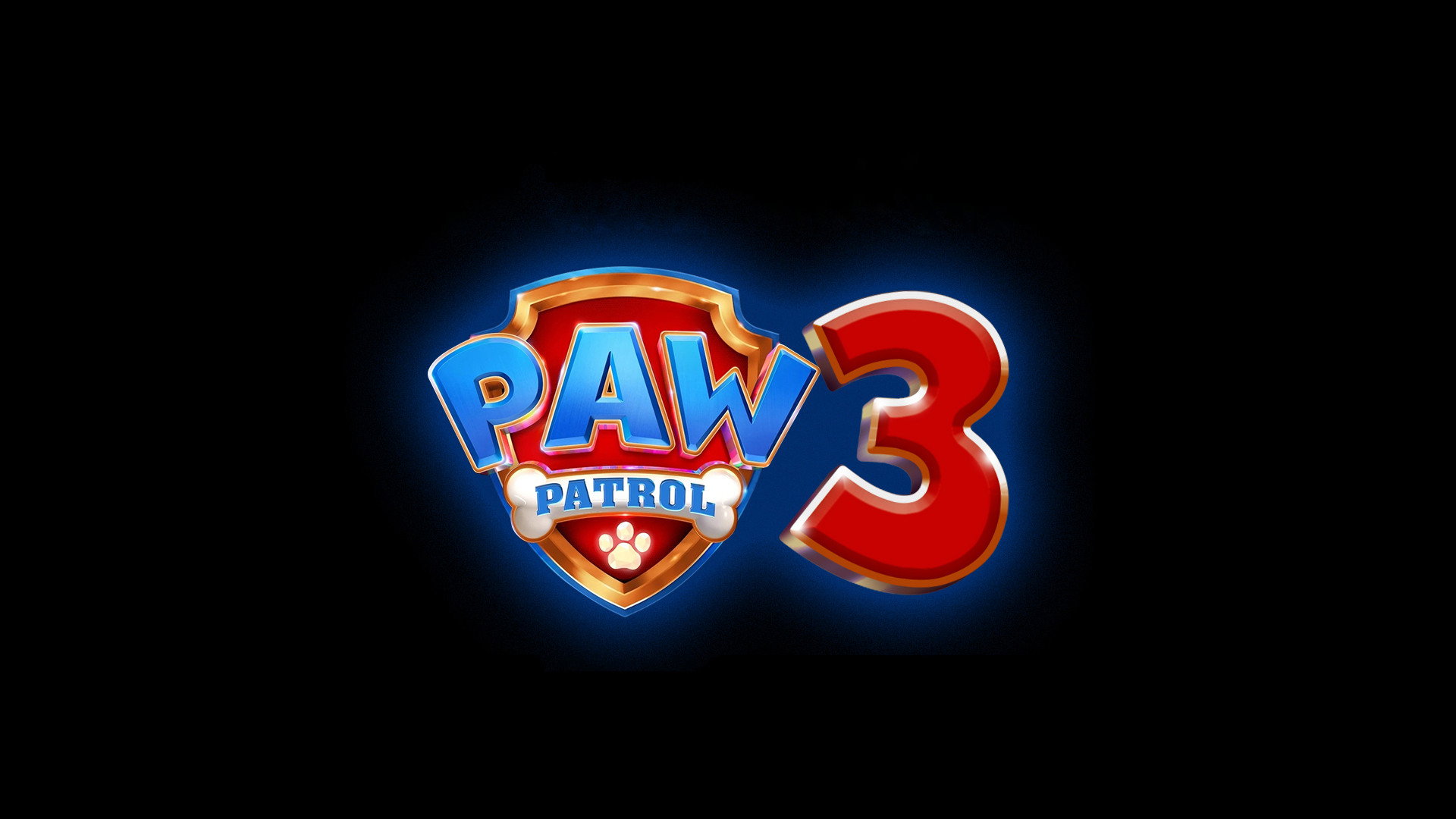 PAW Patrol 3 Movie Logo HD Wallpaper