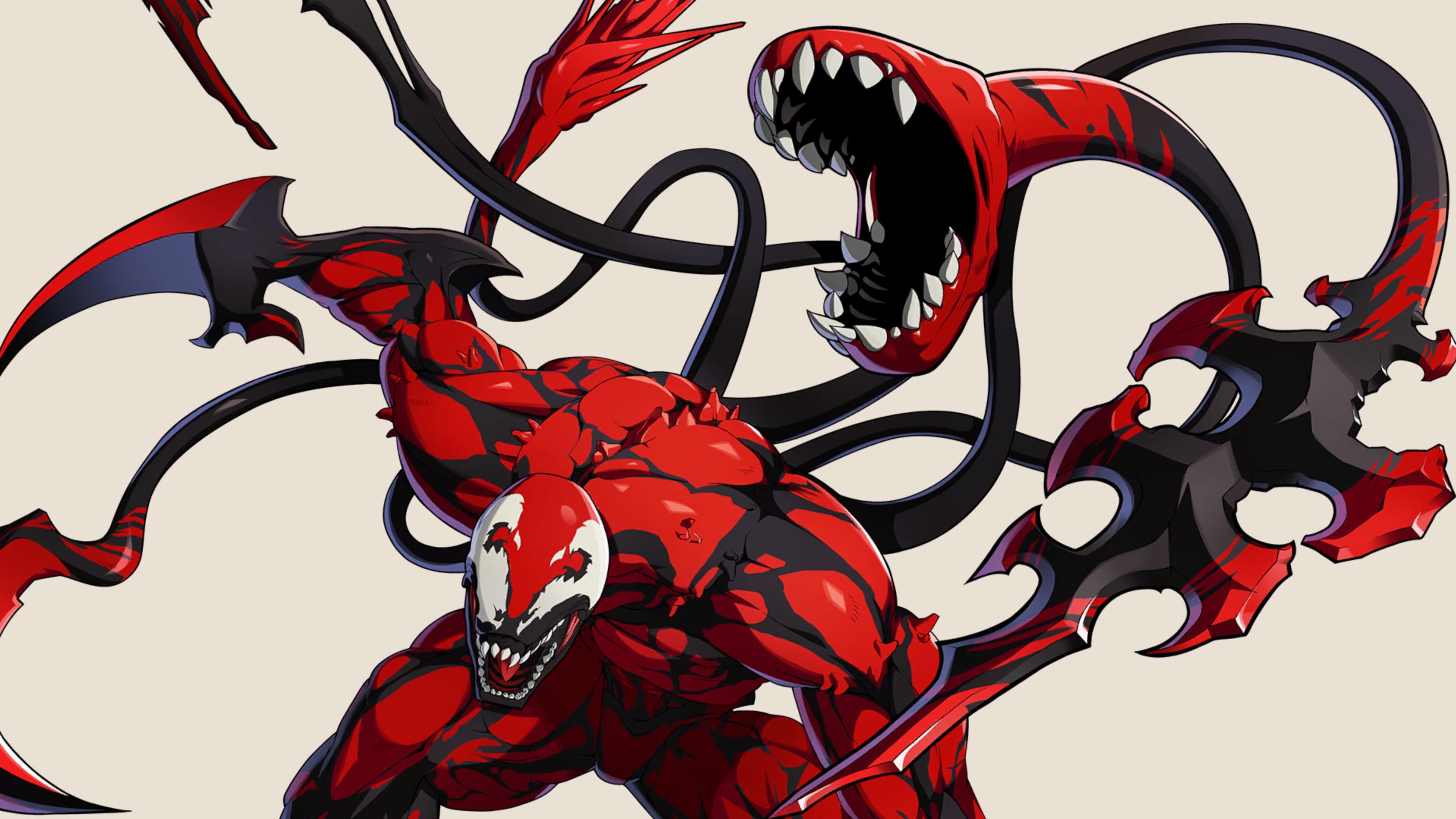 Carnage from Marvel Comics with Symbiote Tendrils HD Wallpaper