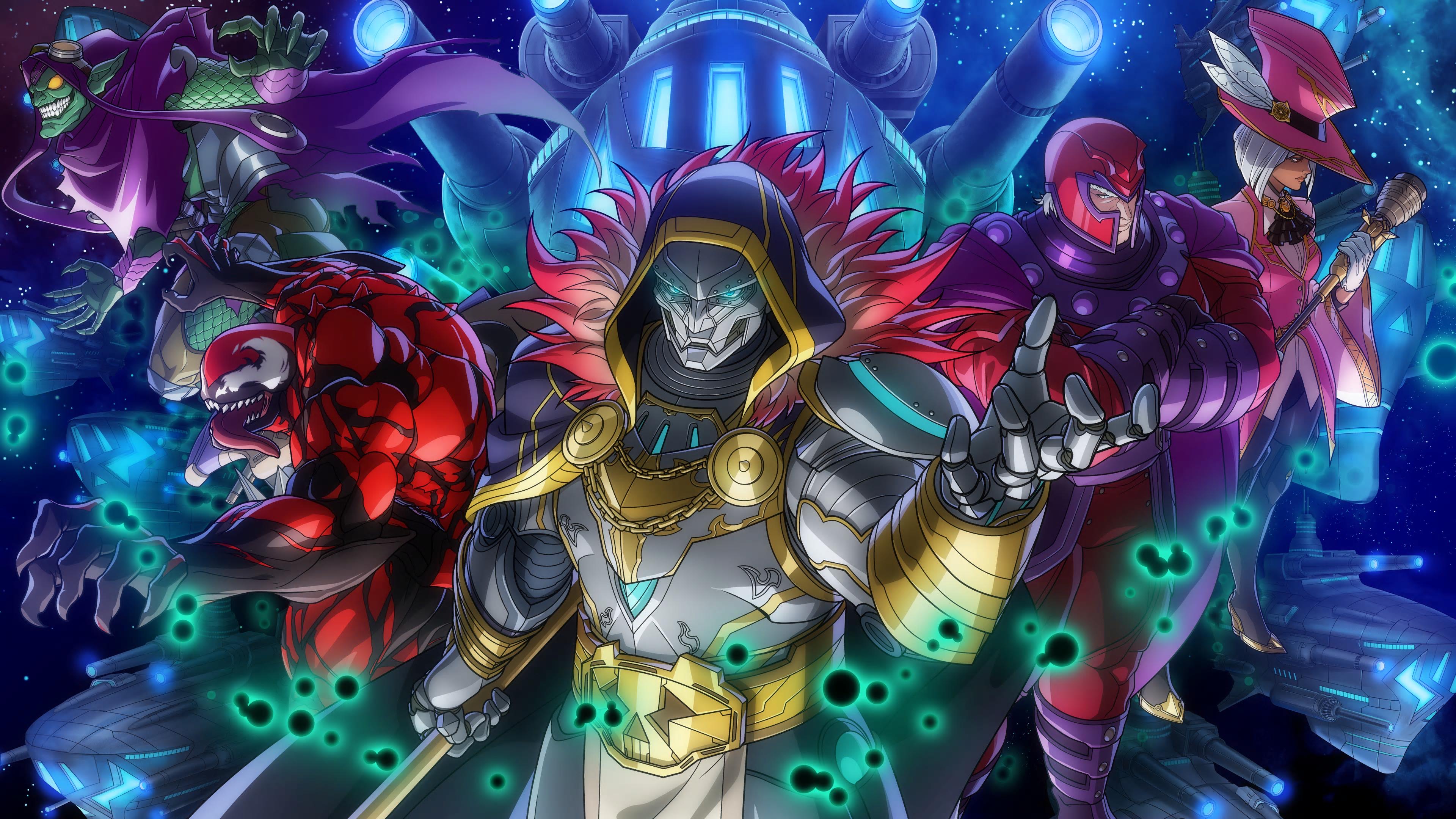 Marvel Rivals Villains featuring Doctor Doom and Magneto HD Wallpaper