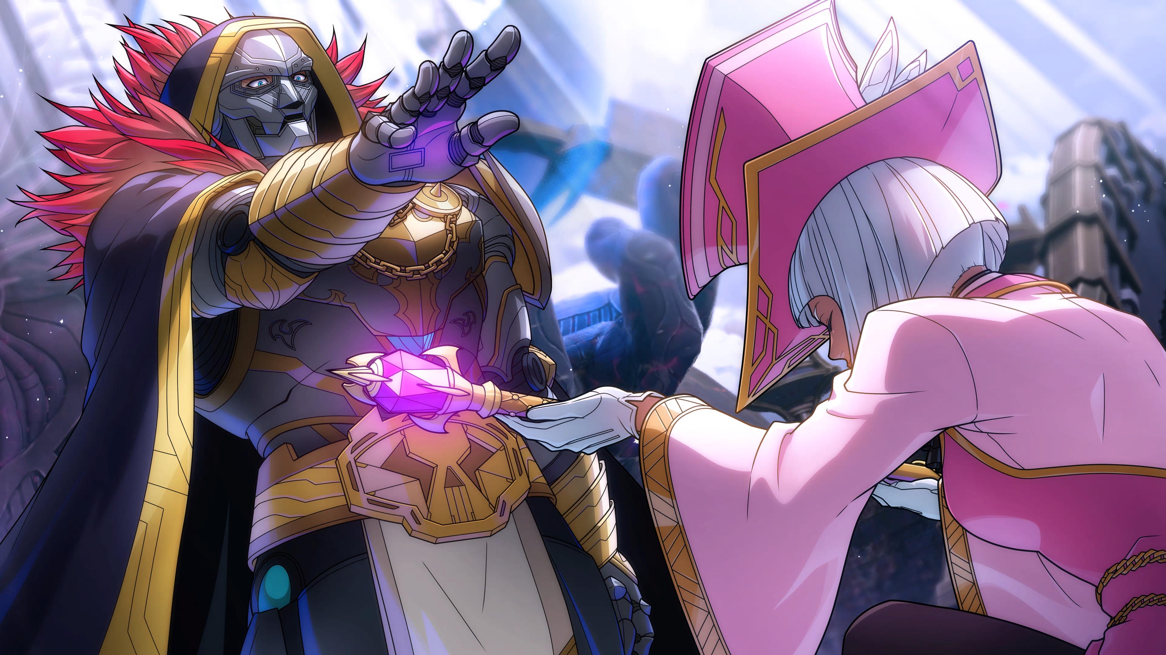 Doctor Doom and Gwenpool in Marvel Rivals HD Wallpaper