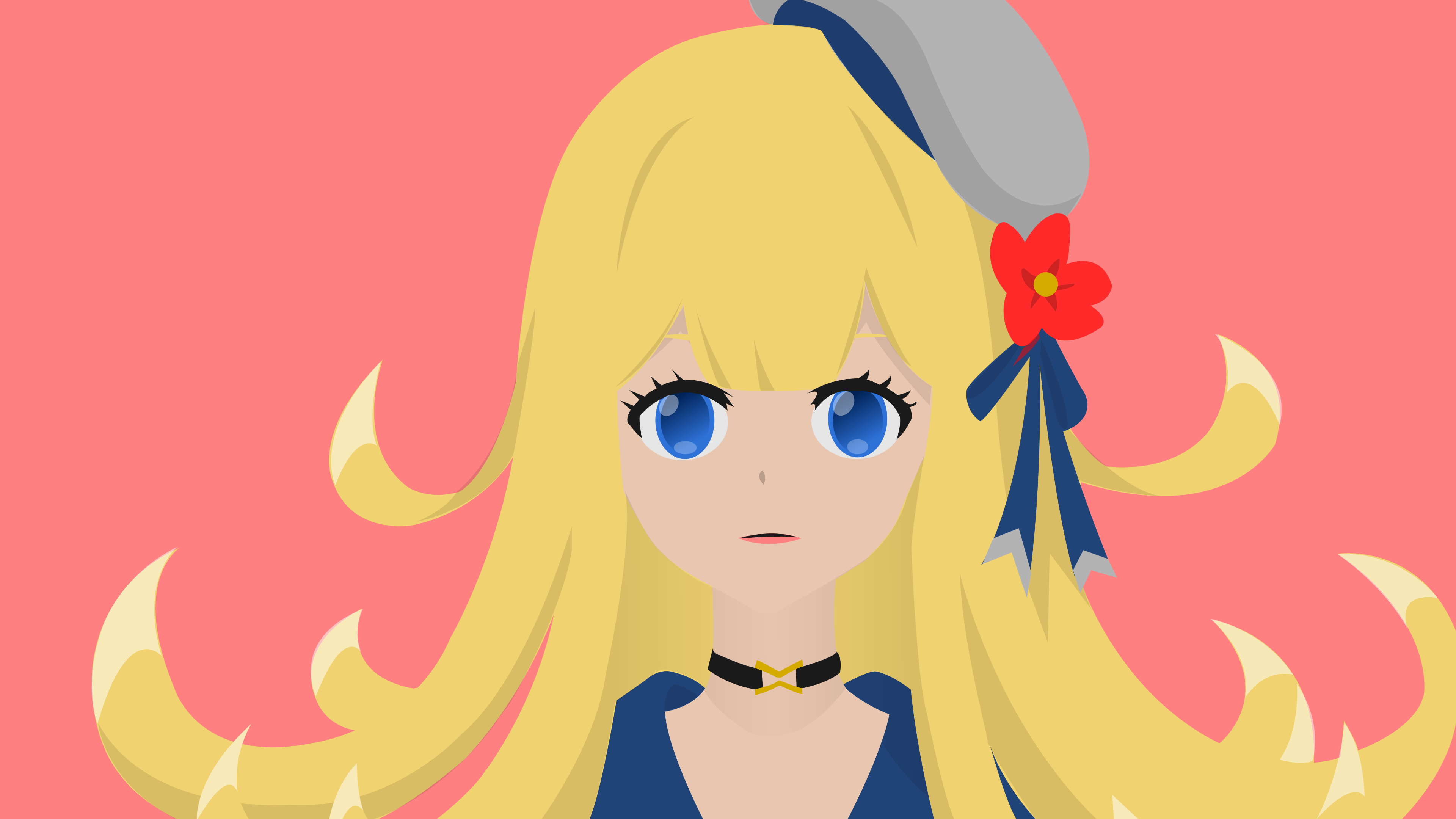 Minimalist Marie Antoinette from Fate Grand Order HD Wallpaper