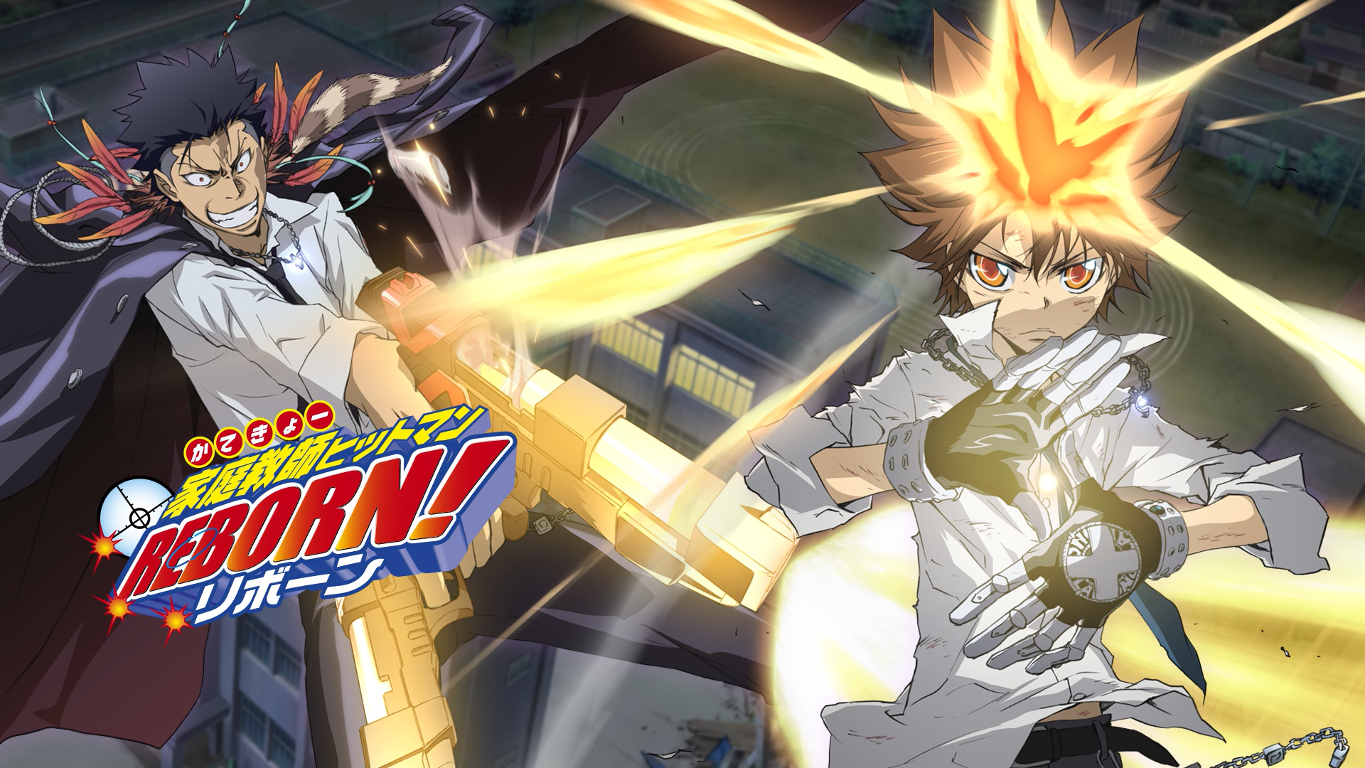Tsuna and Xanxus from Katekyo Hitman Reborn HD Wallpaper