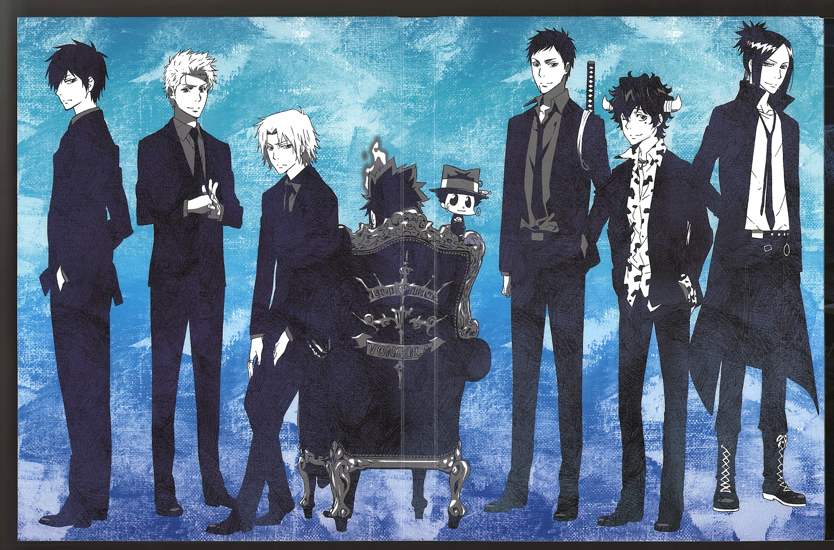 Vongola Famiglia from Katekyo Hitman Reborn HD Wallpaper