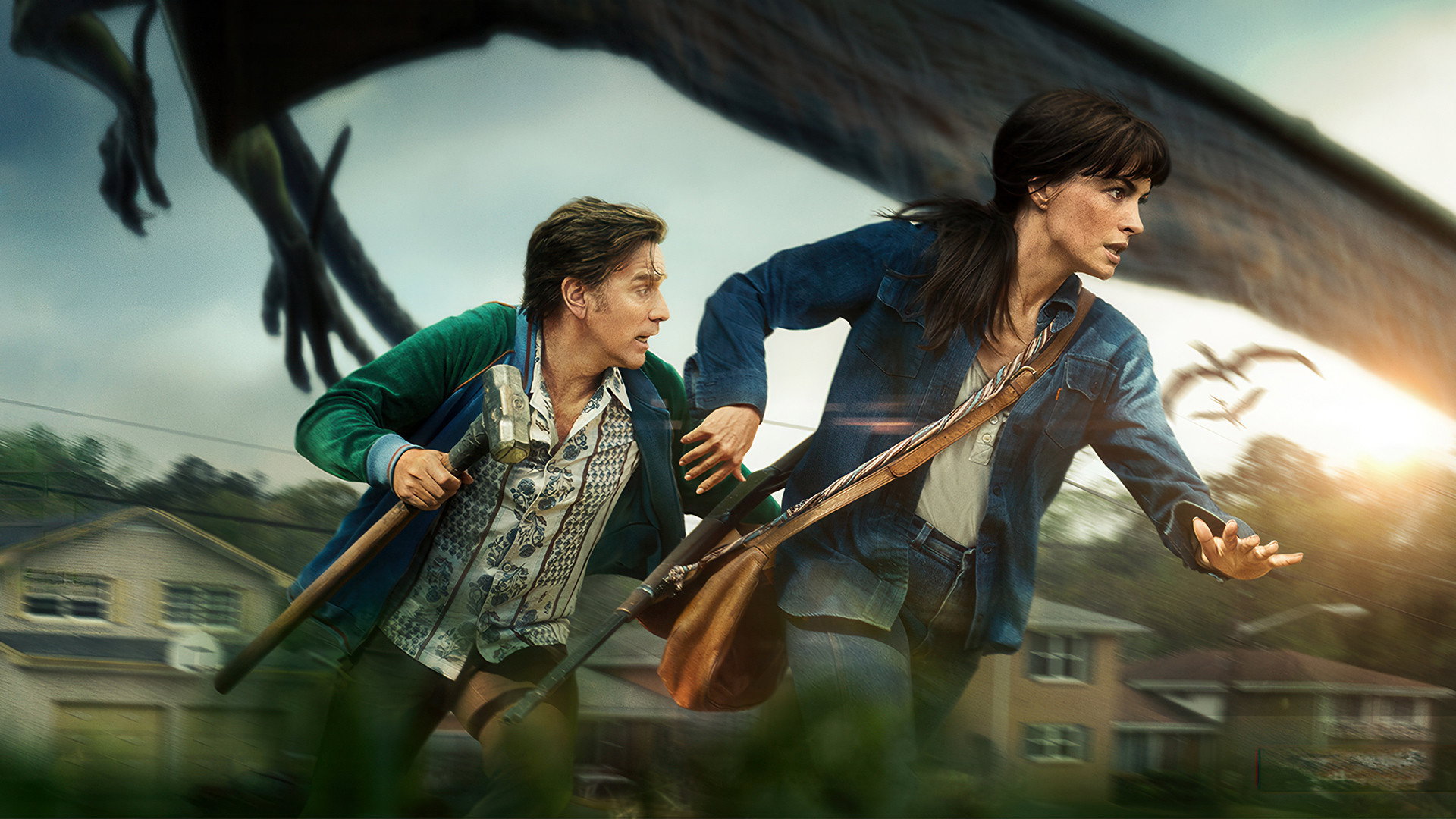 Characters Running in The End of Oak Street HD Wallpaper