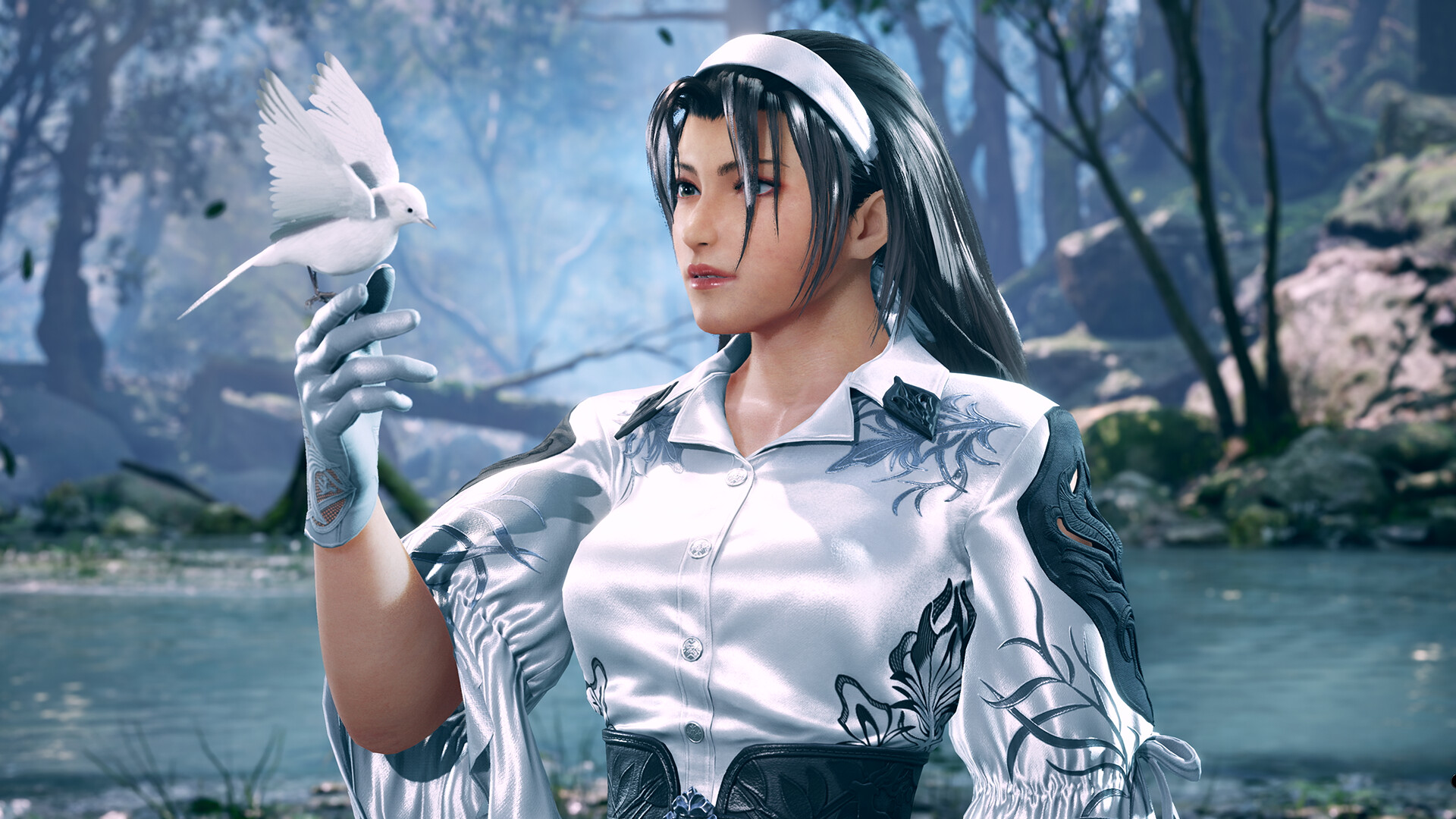 Jun Kazama with a Dove in Tekken 8 HD Wallpaper