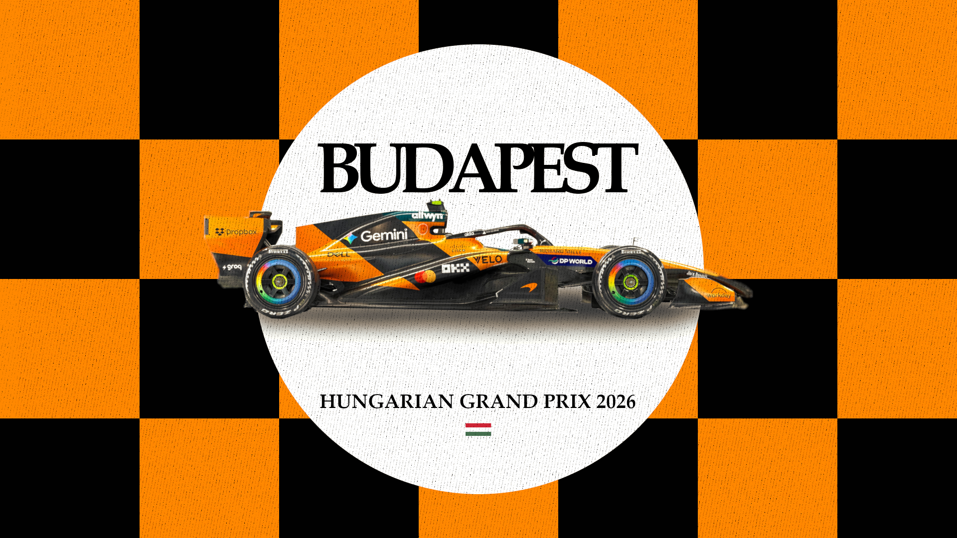 McLaren Formula 1 Car Hungarian Grand Prix 2026 Poster HD Wallpaper