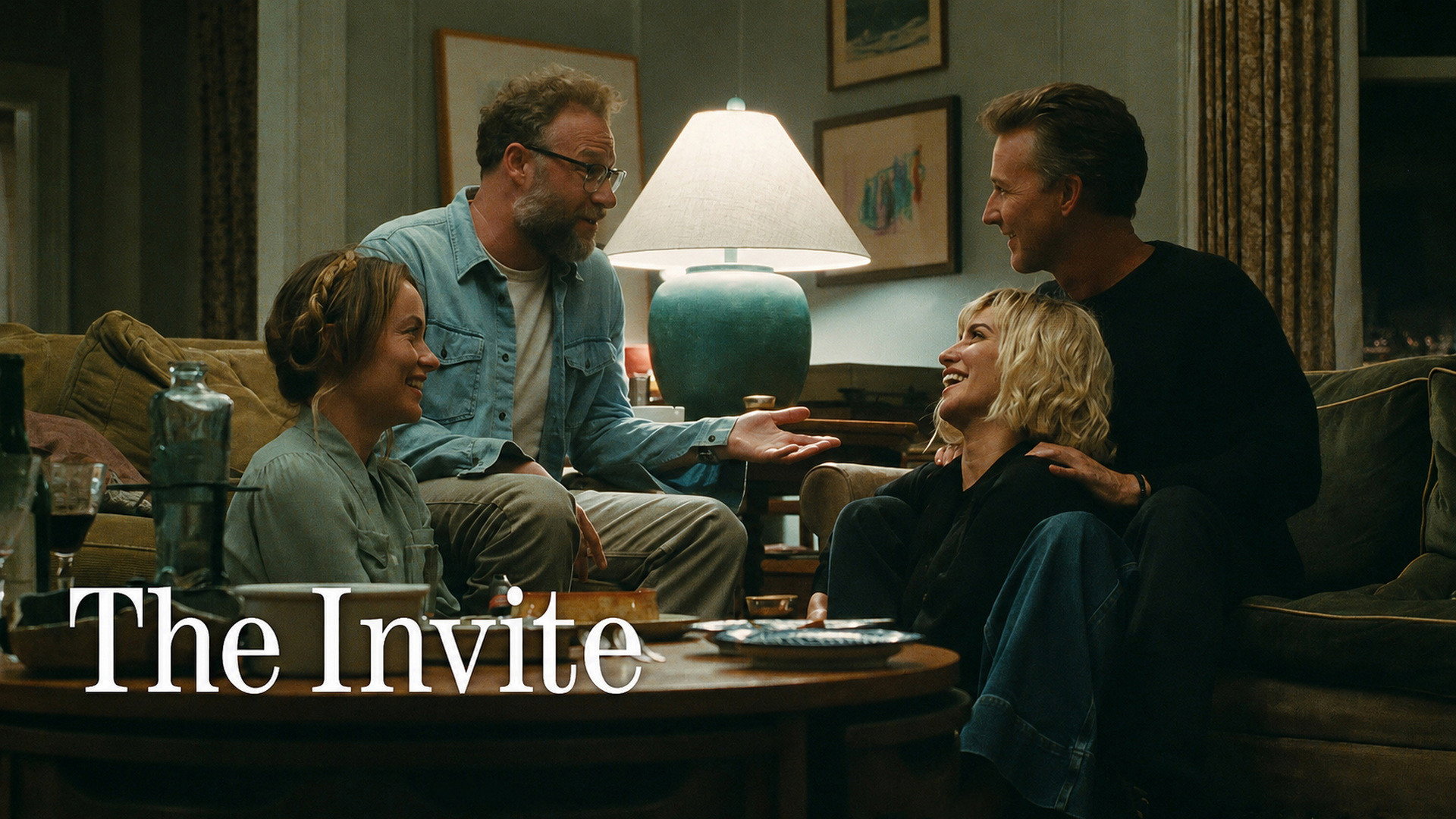 Seth Rogen and Edward Norton in The Invite HD Wallpaper