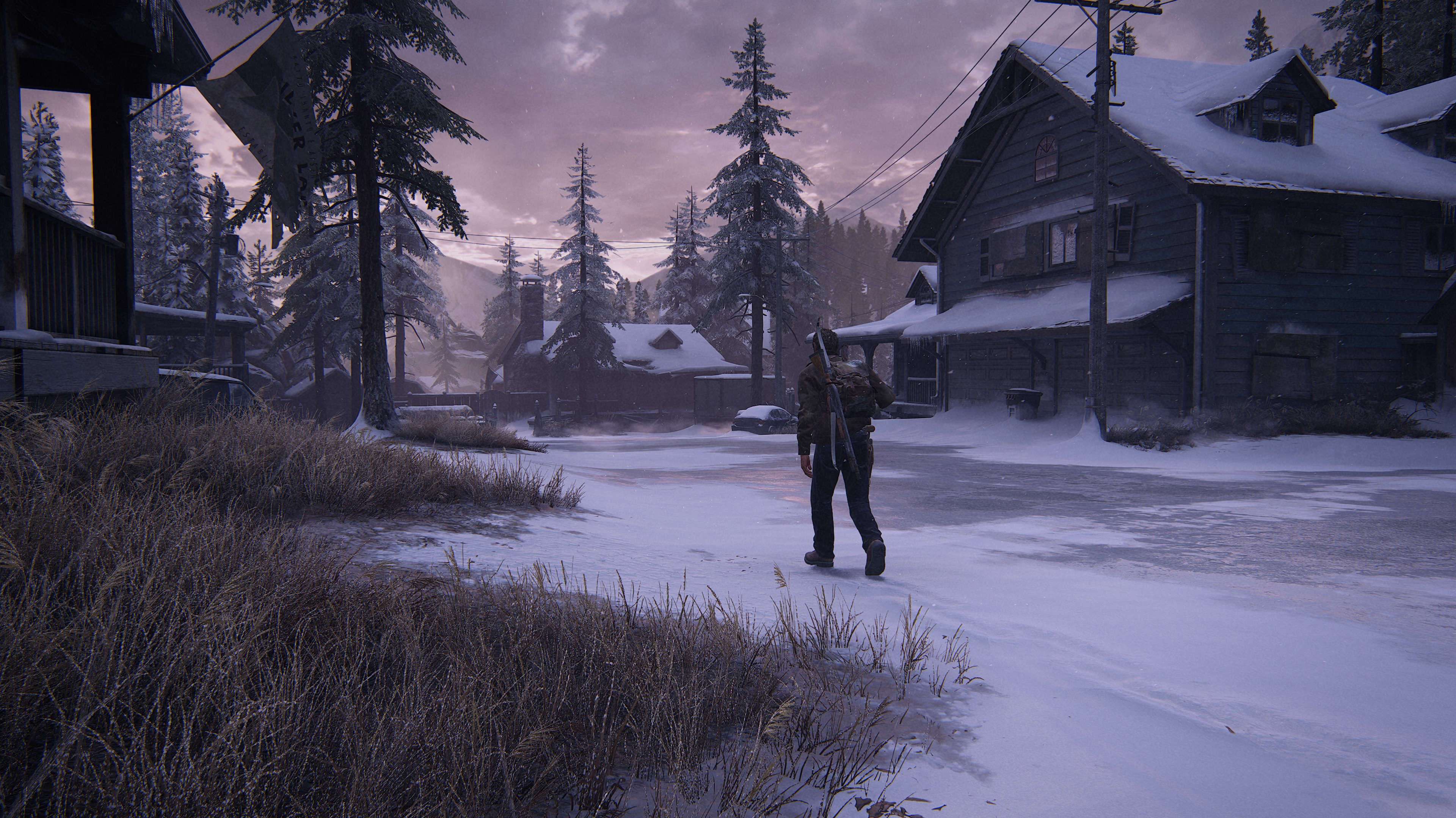 Ellie walking through Silver Lake in The Last of Us HD Wallpaper
