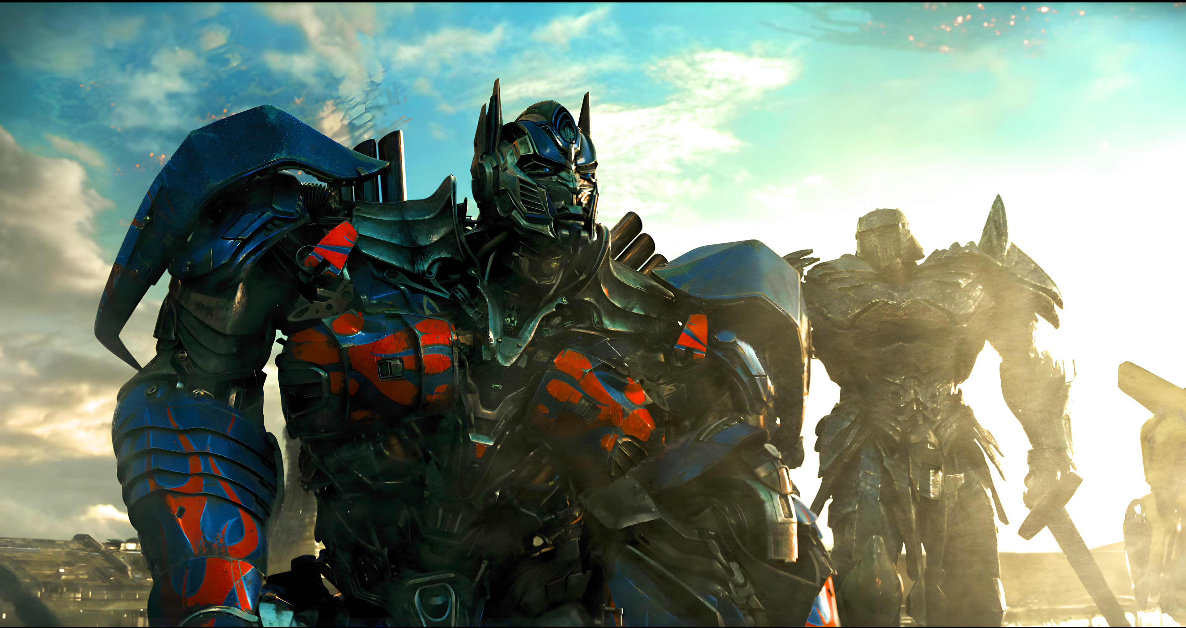 Optimus Prime and Megatron in Transformers The Last Knight HD Wallpaper