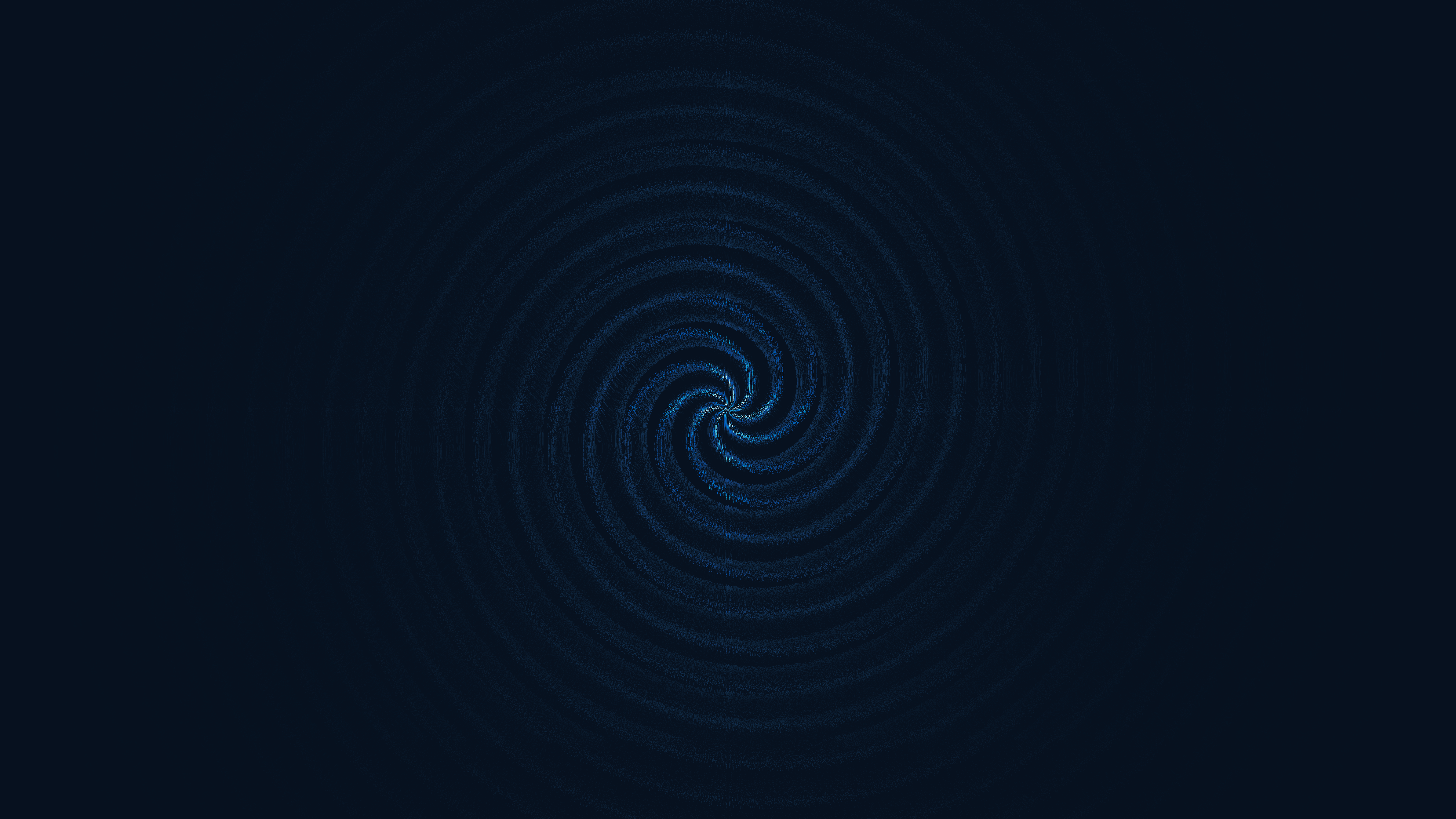 Abstract Dark Blue Spiral Vortex Pattern HD Wallpaper