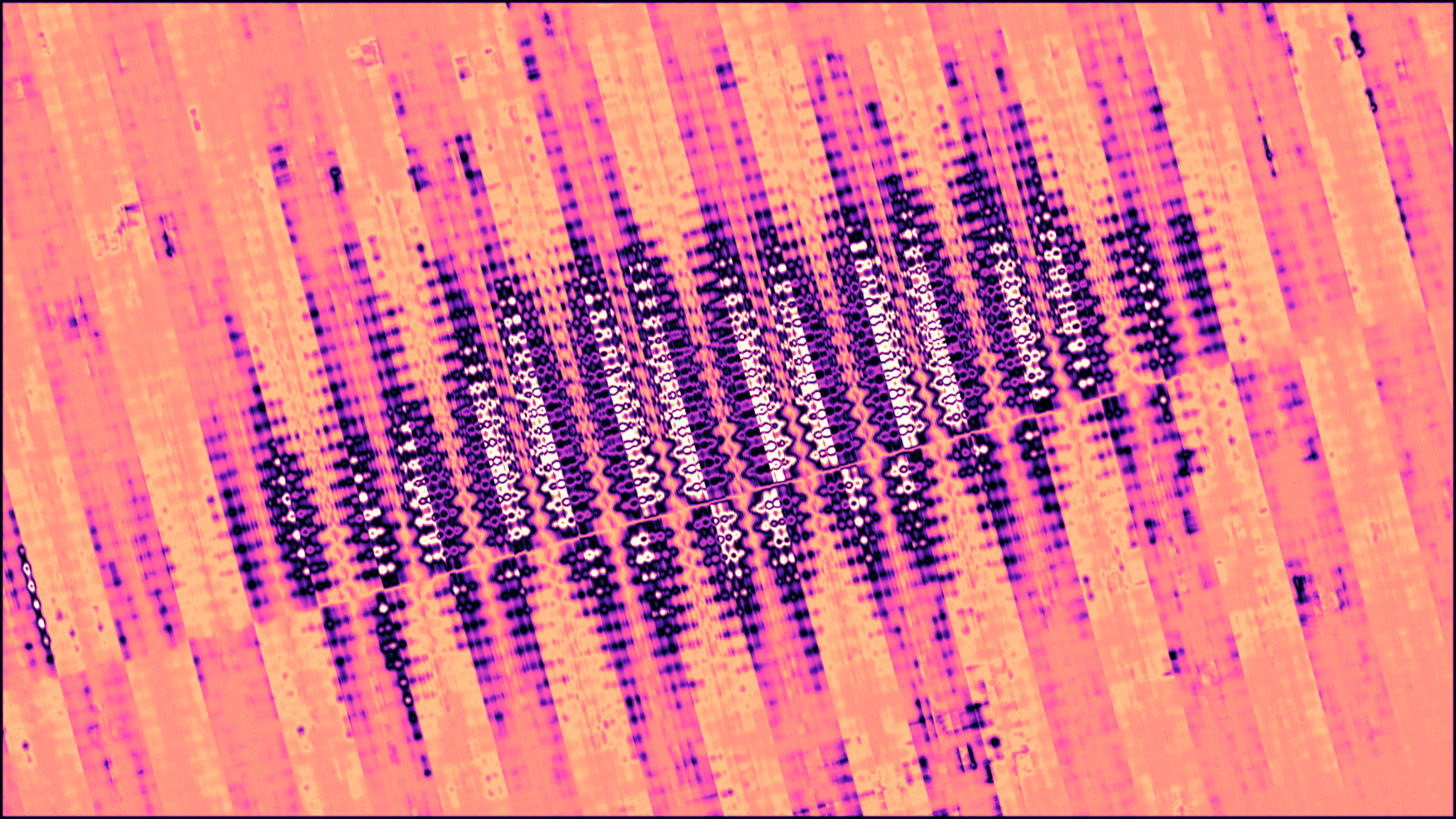 Abstract pink and purple silicon microchip pattern HD Wallpaper