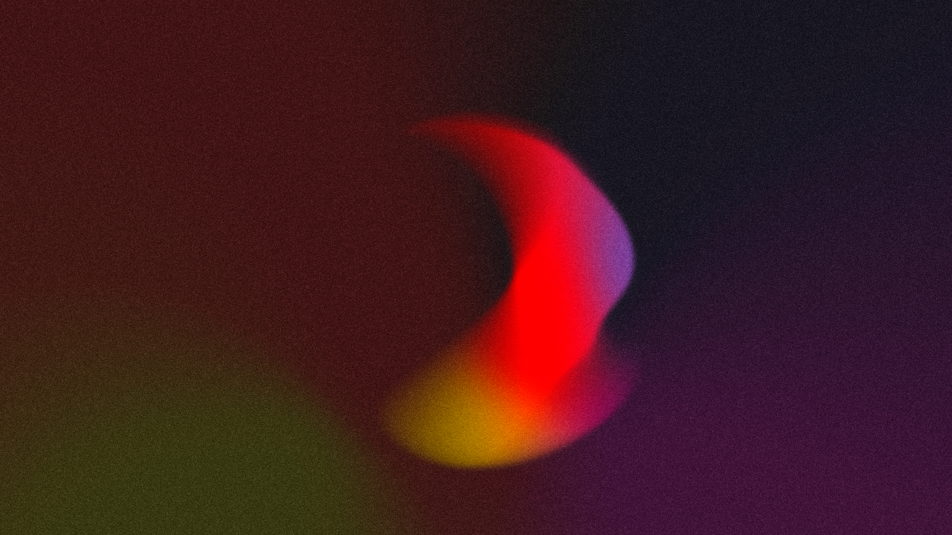 Abstract Grainy Gradient Crescent Shape on Dark Textured Surface HD Wallpaper