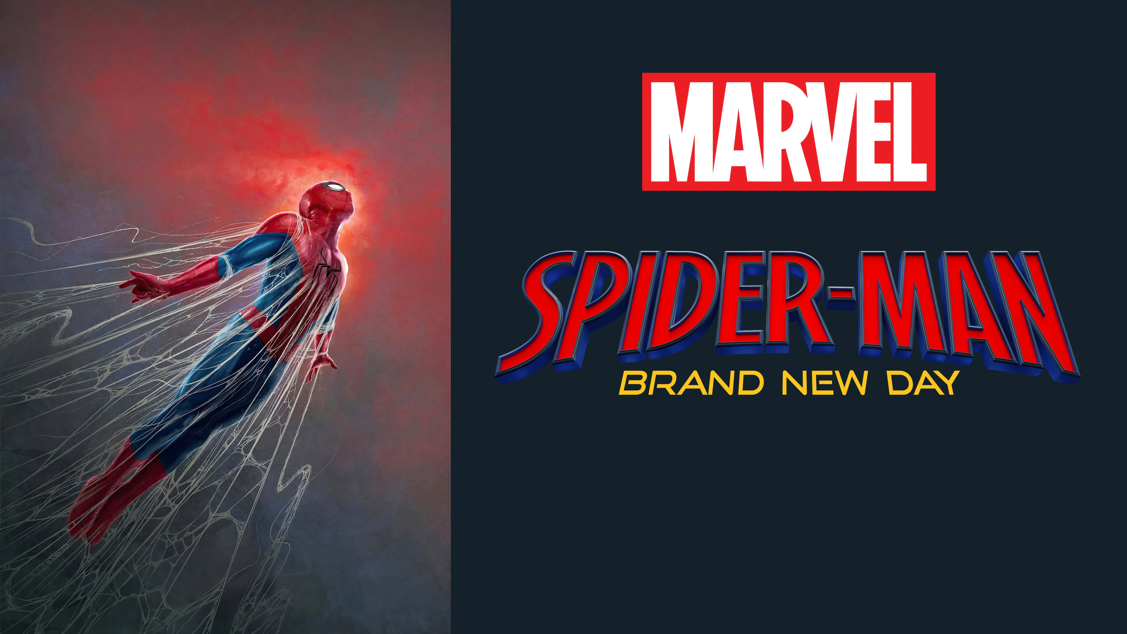 Marvel Spider-Man Brand New Day Movie Logo and Character HD Wallpaper