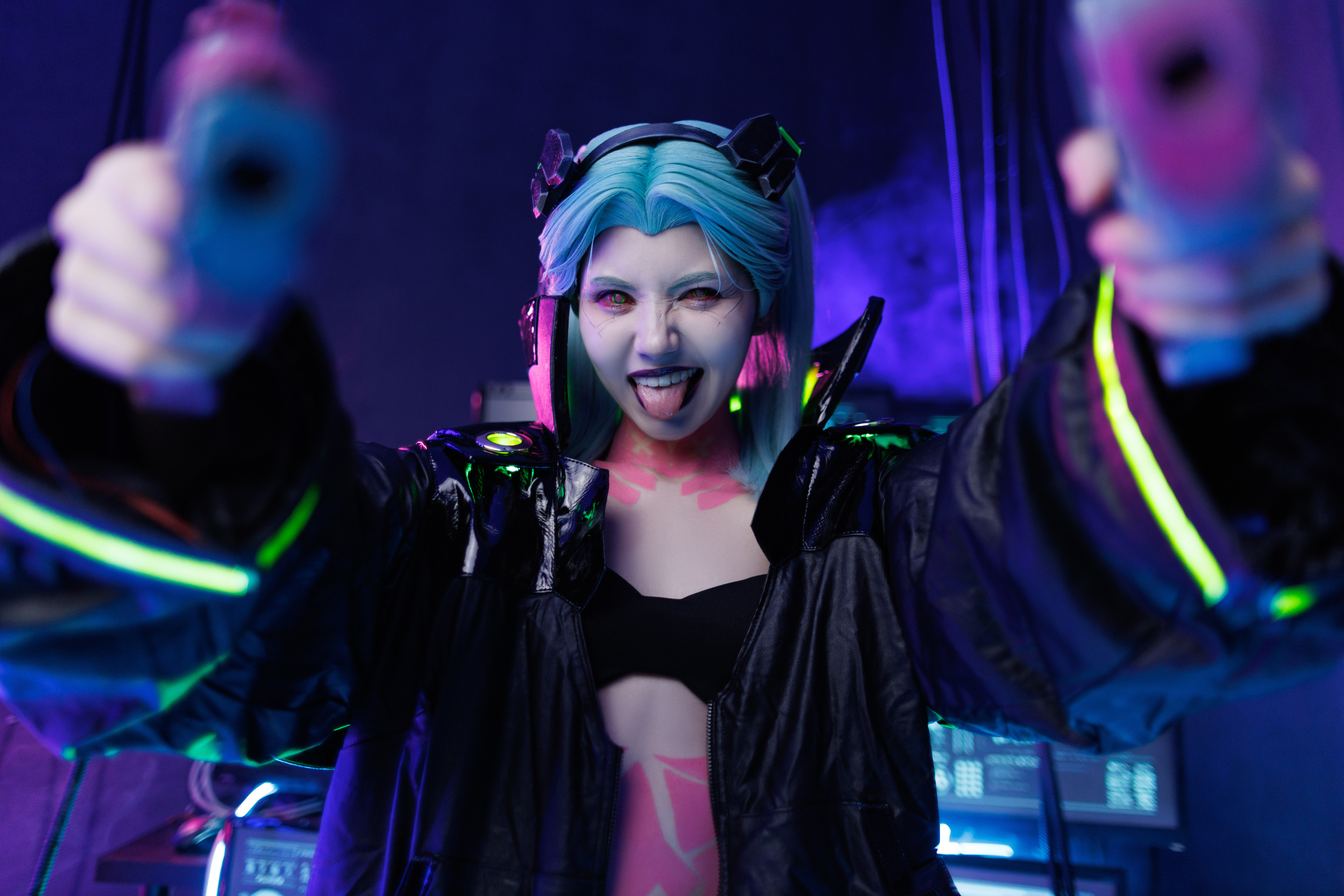 Rebecca Cosplay from Cyberpunk Edgerunners HD Wallpaper