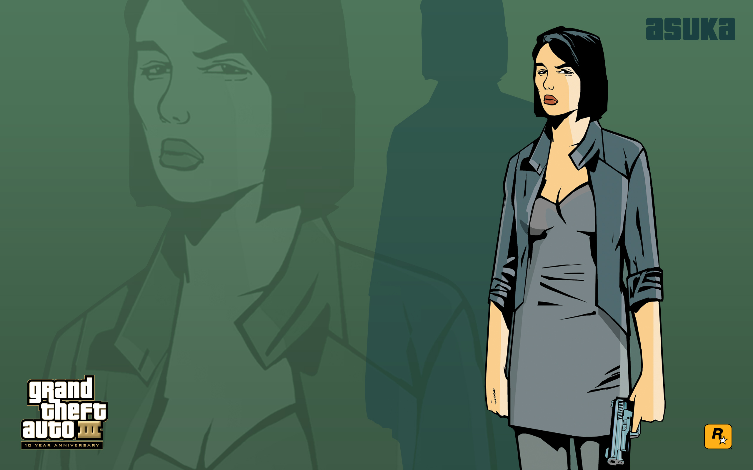Asuka Kasen Artwork from Grand Theft Auto III HD Wallpaper