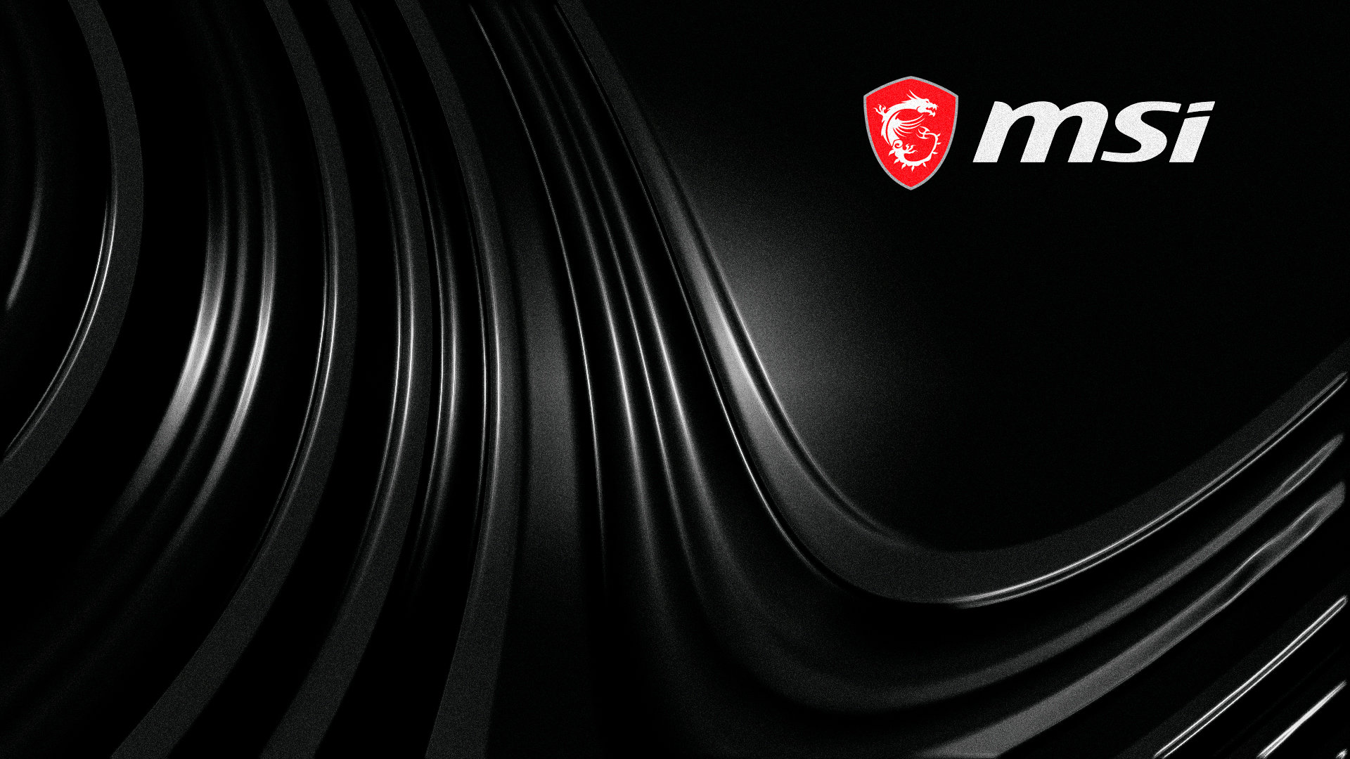 MSI Gaming Logo on Black Textured Waves HD Wallpaper