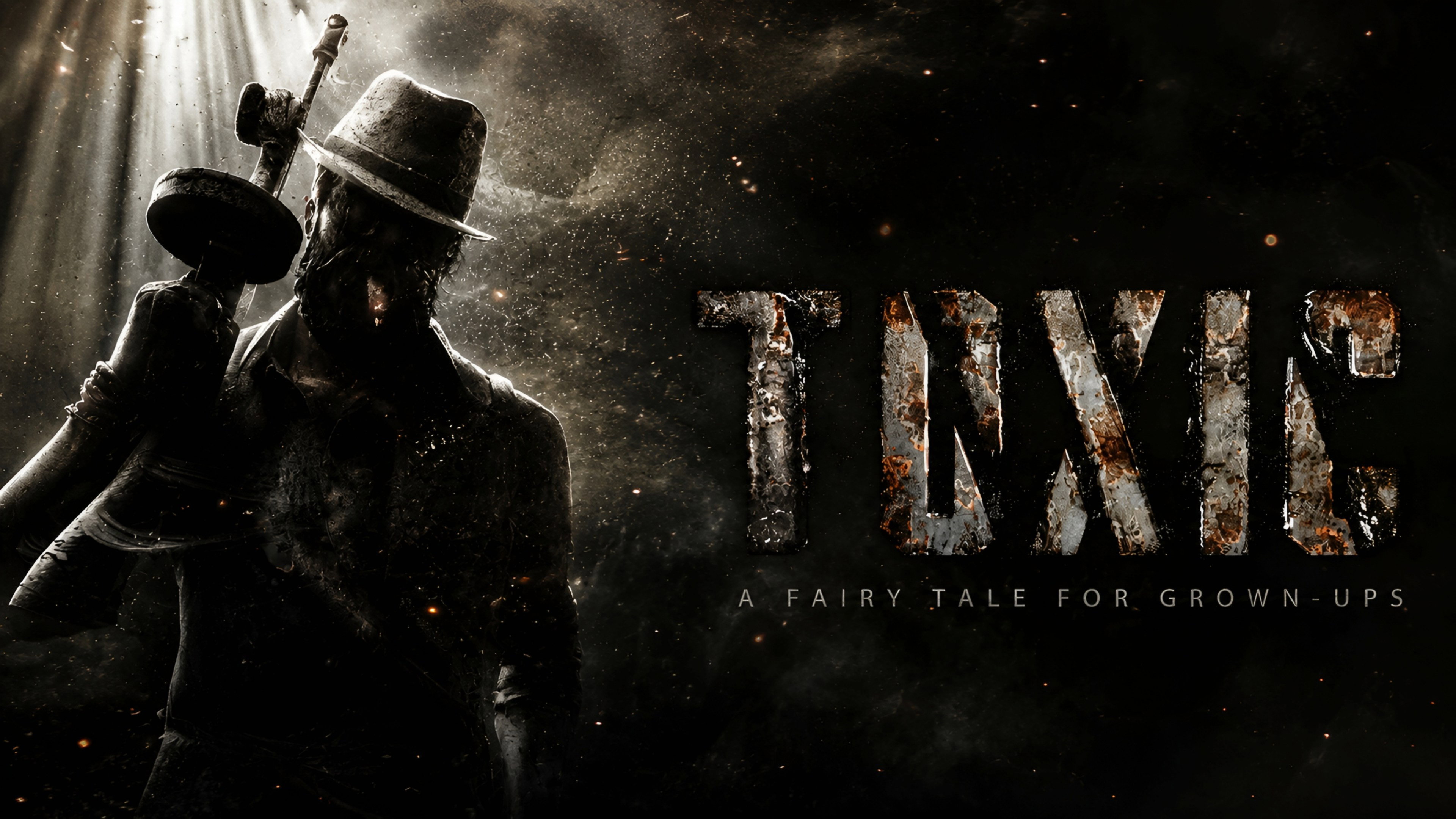 Man with Tommy gun in Toxic movie poster HD Wallpaper