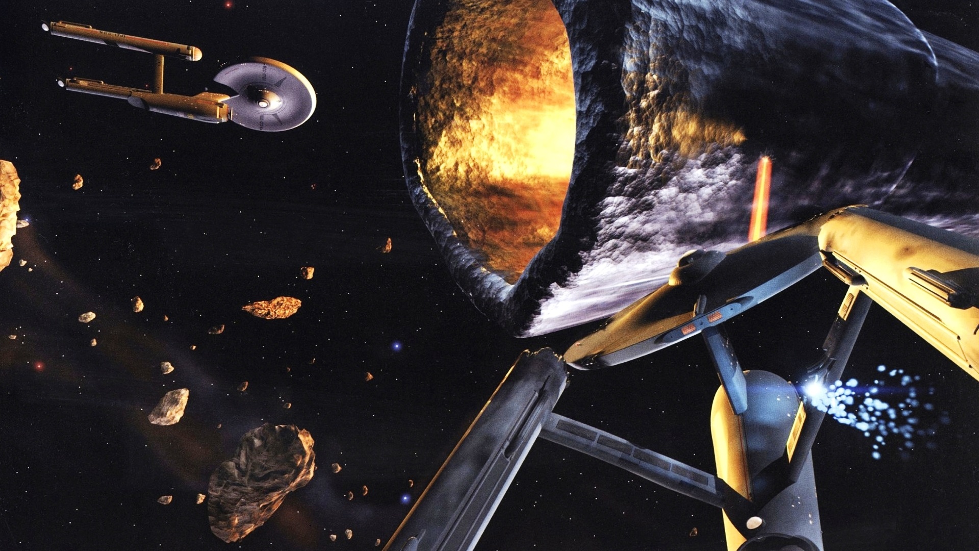 Star Trek USS Enterprise and the Doomsday Machine HD Wallpaper