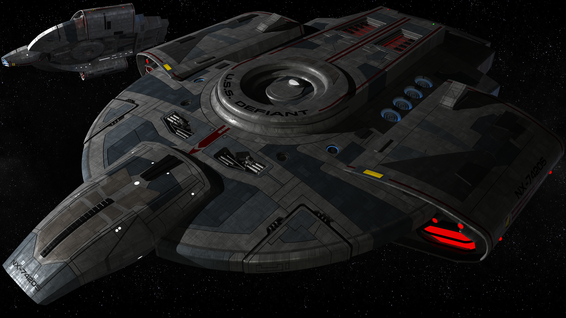USS Defiant Starship from Star Trek HD Wallpaper