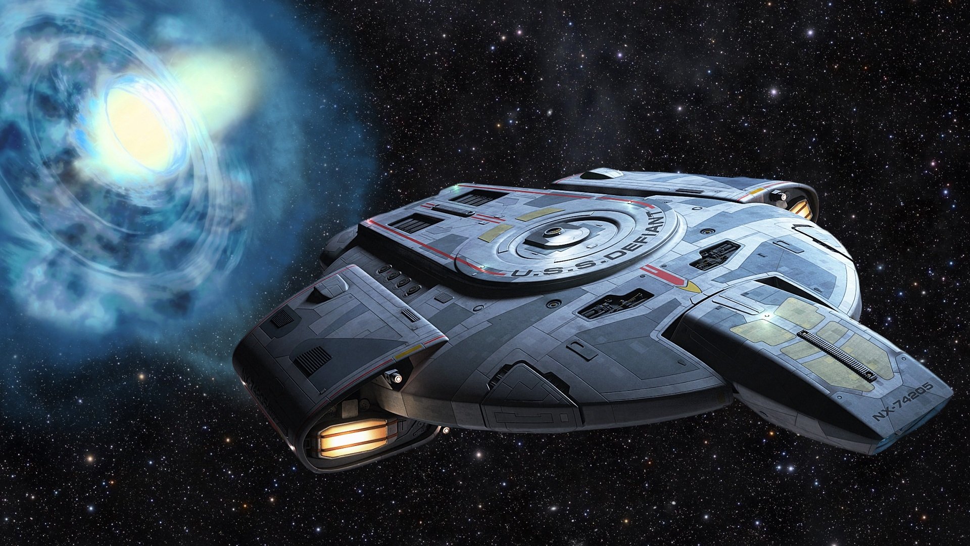 USS Defiant Starship from Star Trek Deep Space Nine HD Wallpaper