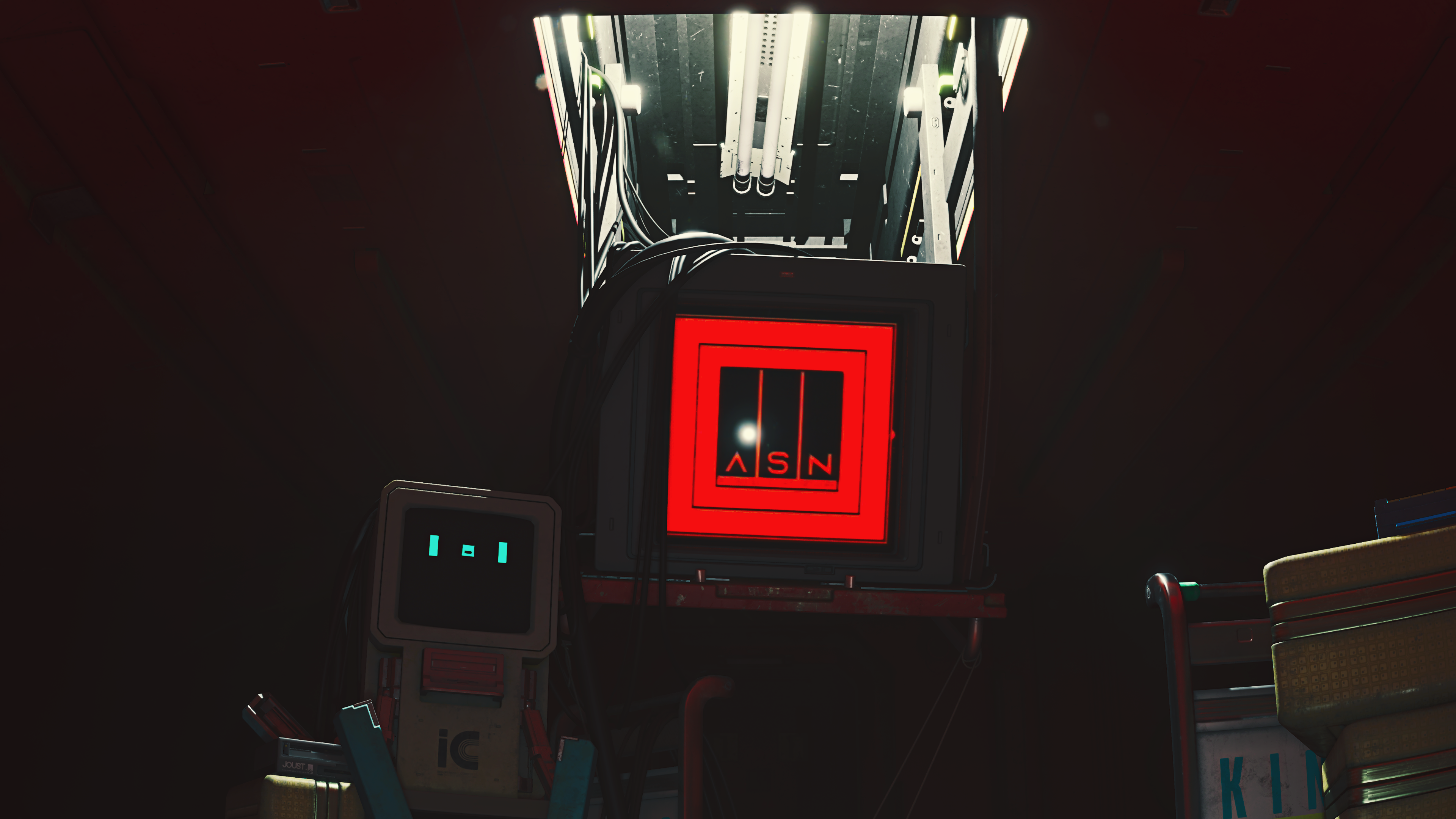 Small Robot and ASN Monitor in Stray HD Wallpaper
