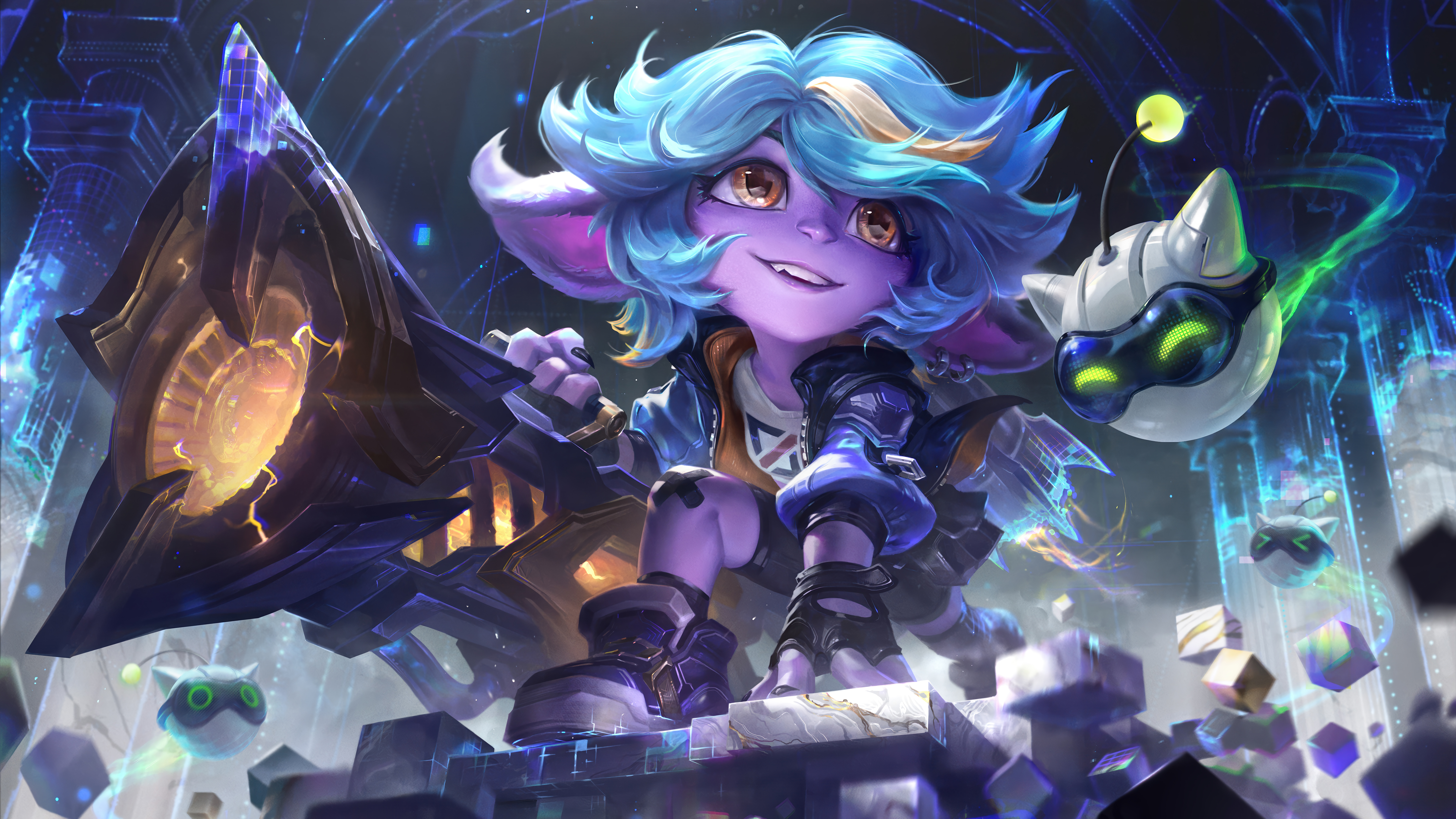 Cyber Pop Tristana from League of Legends HD Wallpaper