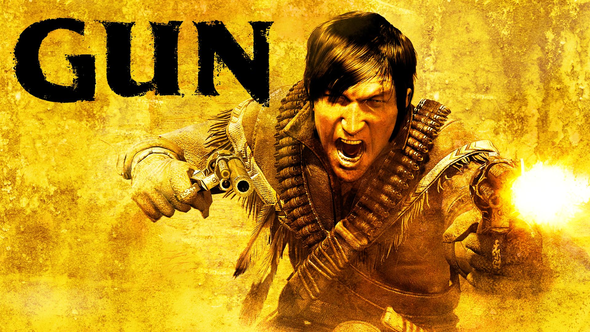 Colton White dual-wielding revolvers in GUN video game HD Wallpaper