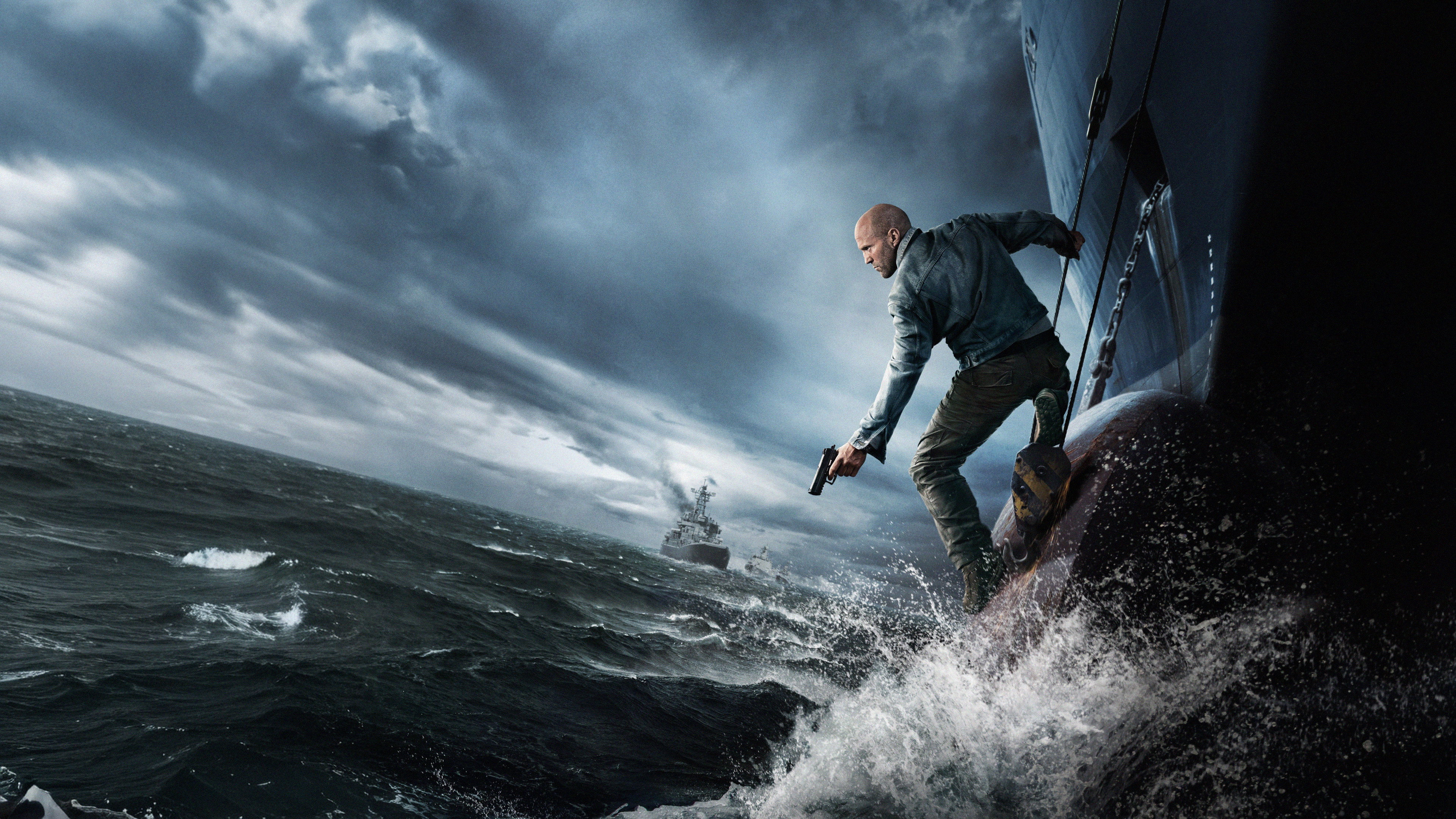 Jason Statham as Cole Reed in Mutiny HD Wallpaper