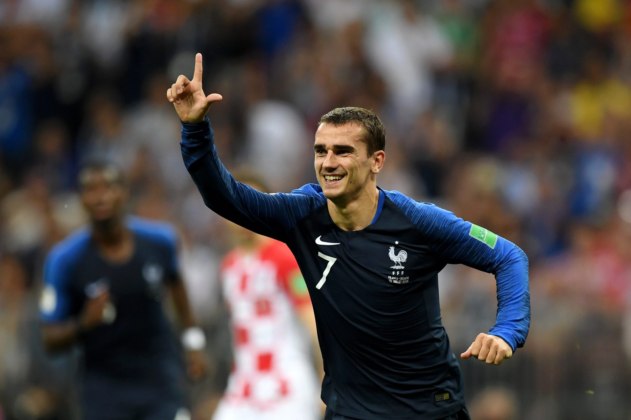 Antoine Griezmann Celebrating Goal for France National Team HD Wallpaper