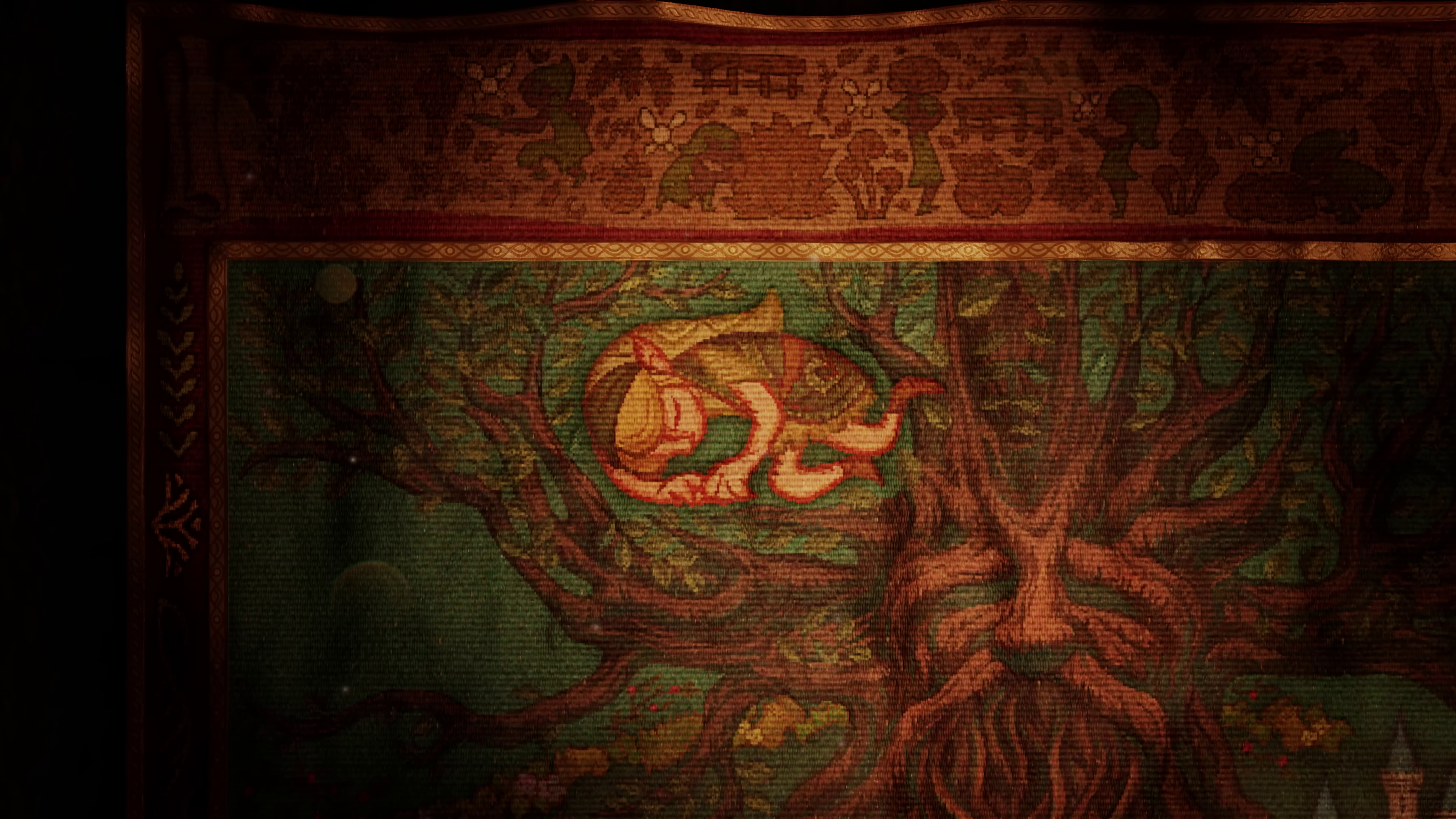 Link sleeping in the Great Deku Tree, Zelda Echoes of Wisdom HD Wallpaper