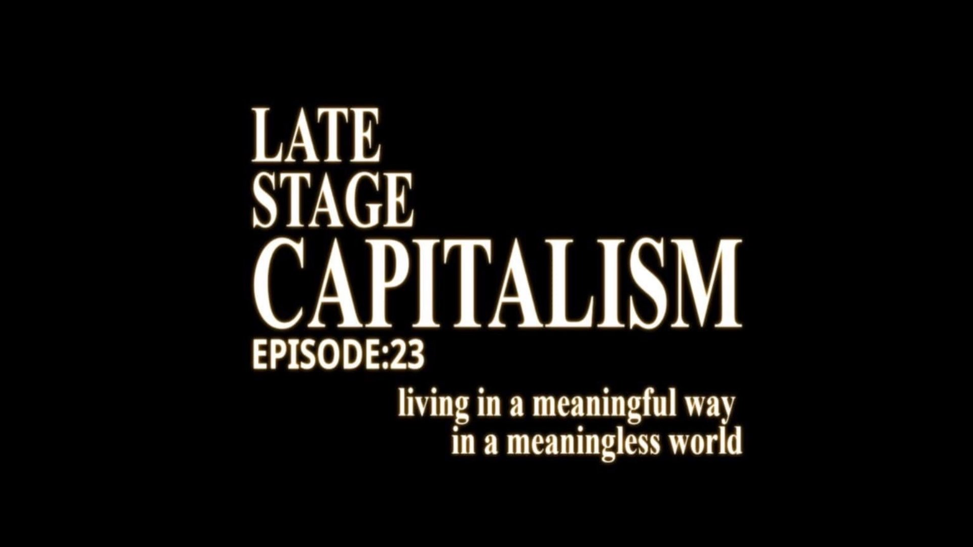 Evangelion Style Late Stage Capitalism Title Card HD Wallpaper