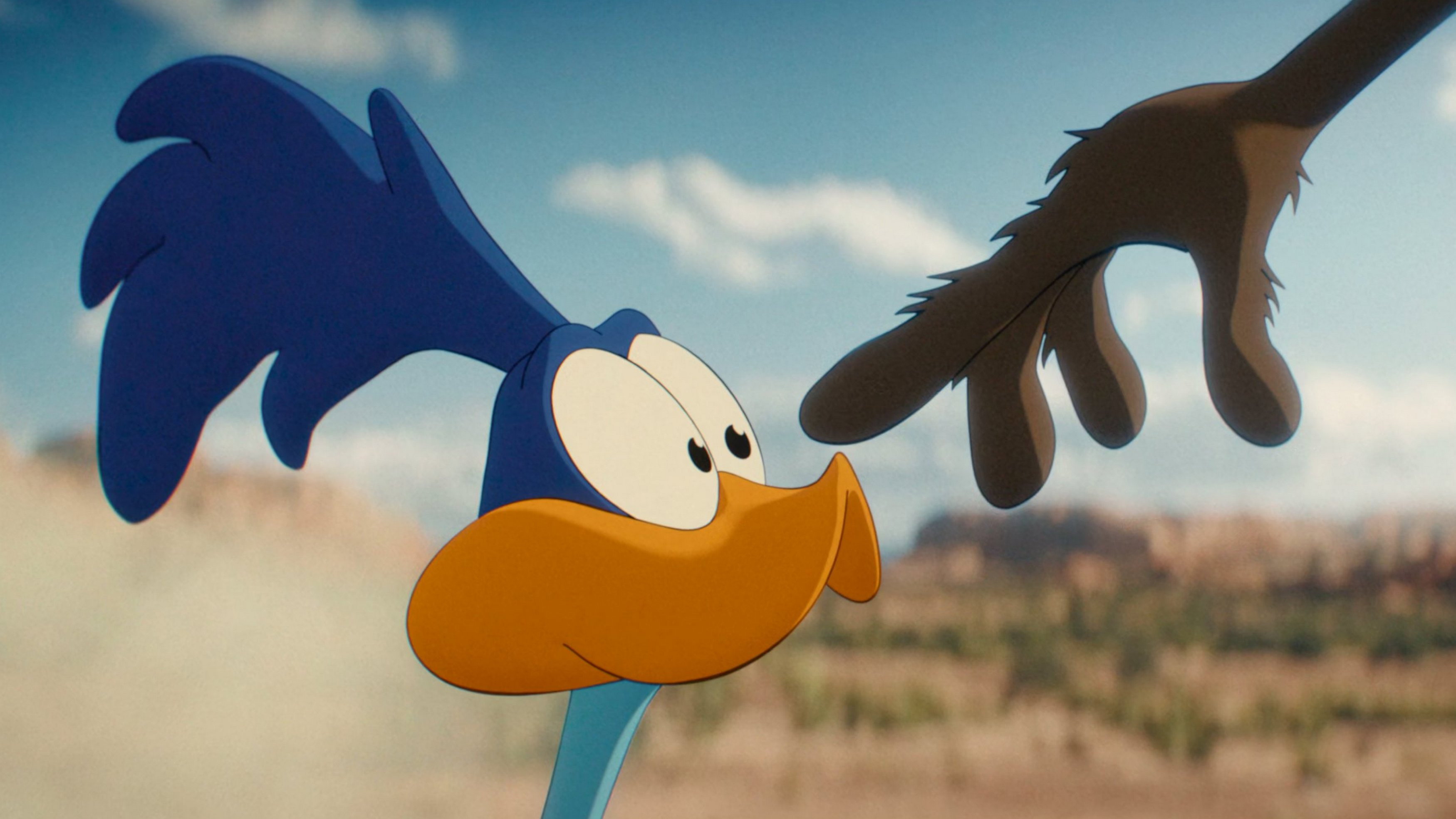 Road Runner and Wile E. Coyote in Coyote vs. Acme HD Wallpaper