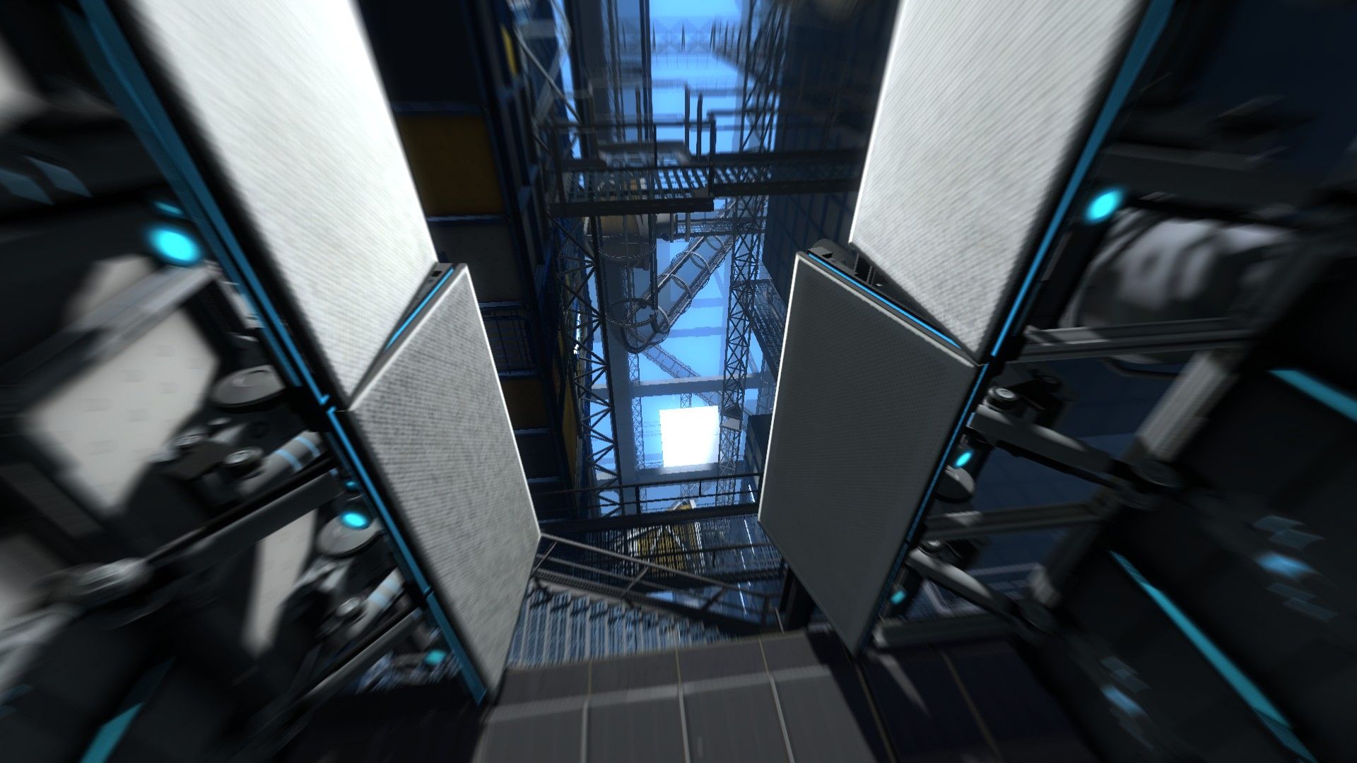 Aperture Science Test Chamber Shaft in Portal 2 HD Wallpaper