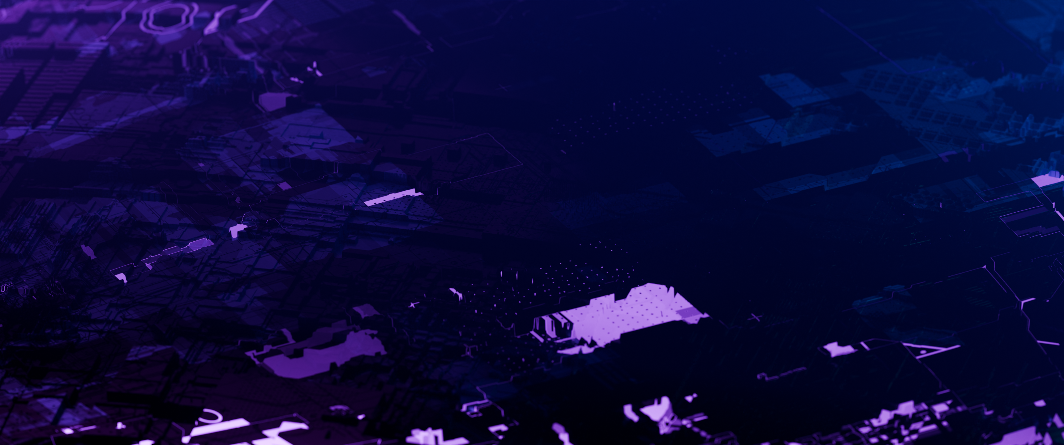 Abstract Dark Purple Digital Circuit Pattern HD Wallpaper