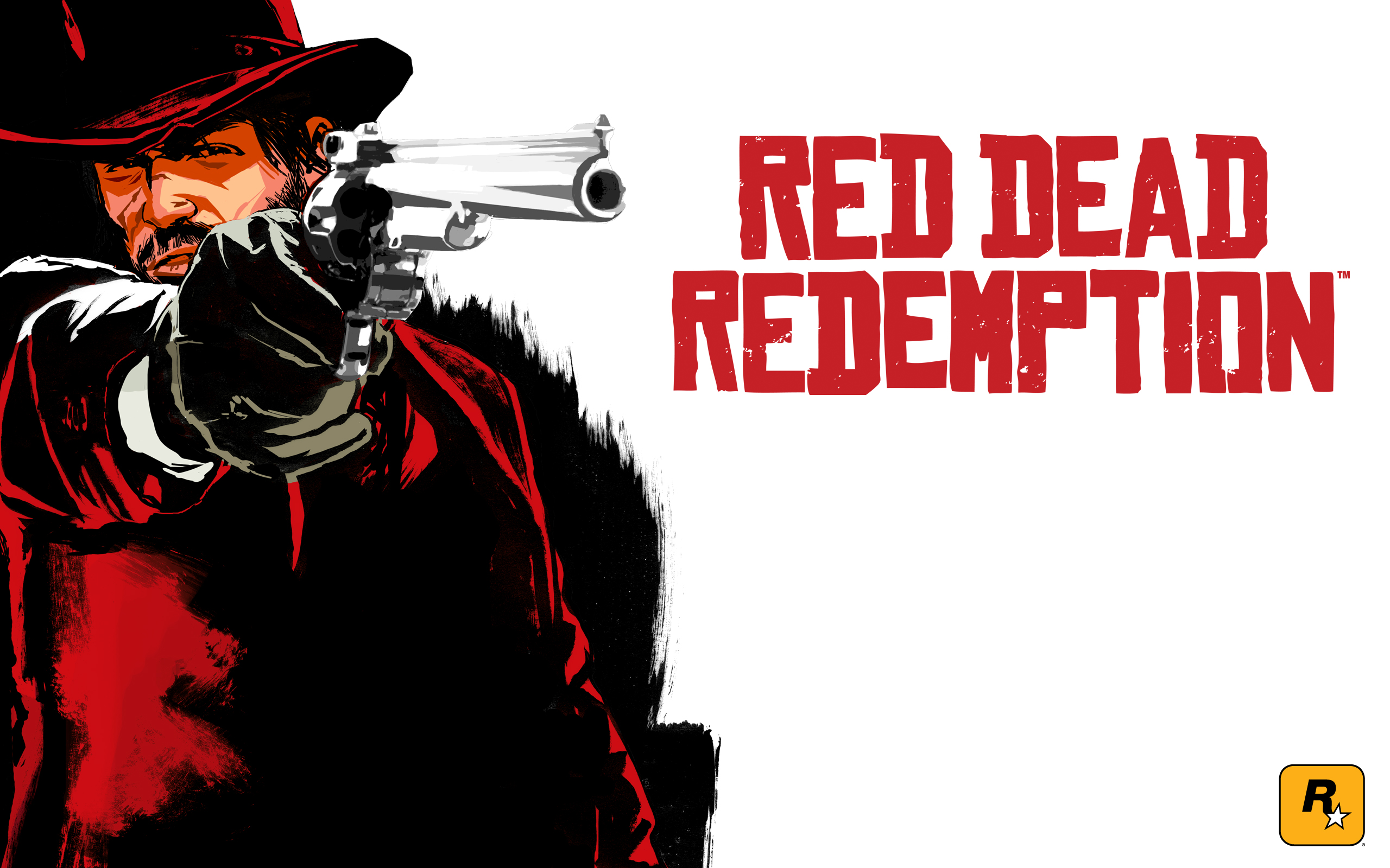 Red Dead Redemption cowboy aiming a gun HD Wallpaper