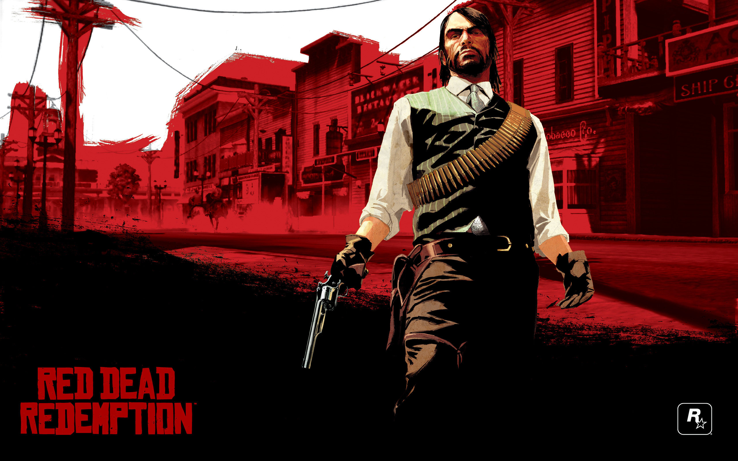Red Dead Redemption John Marston with Gun HD Wallpaper