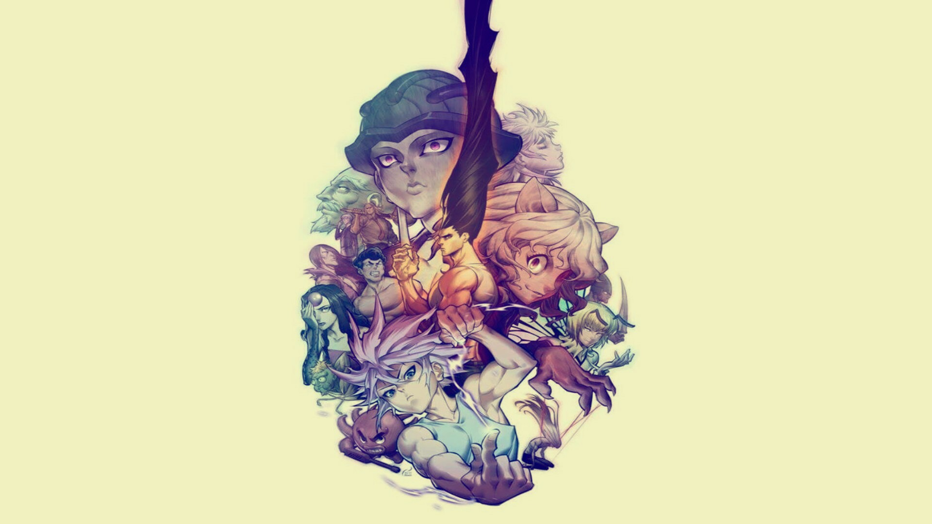 Hunter x Hunter characters collage HD Wallpaper
