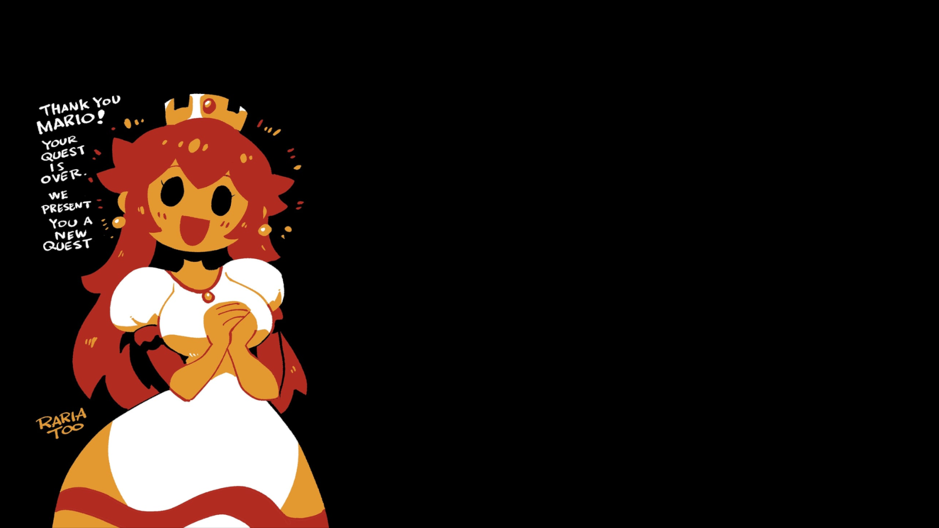 Princess Peach from Mario with a new quest HD Wallpaper