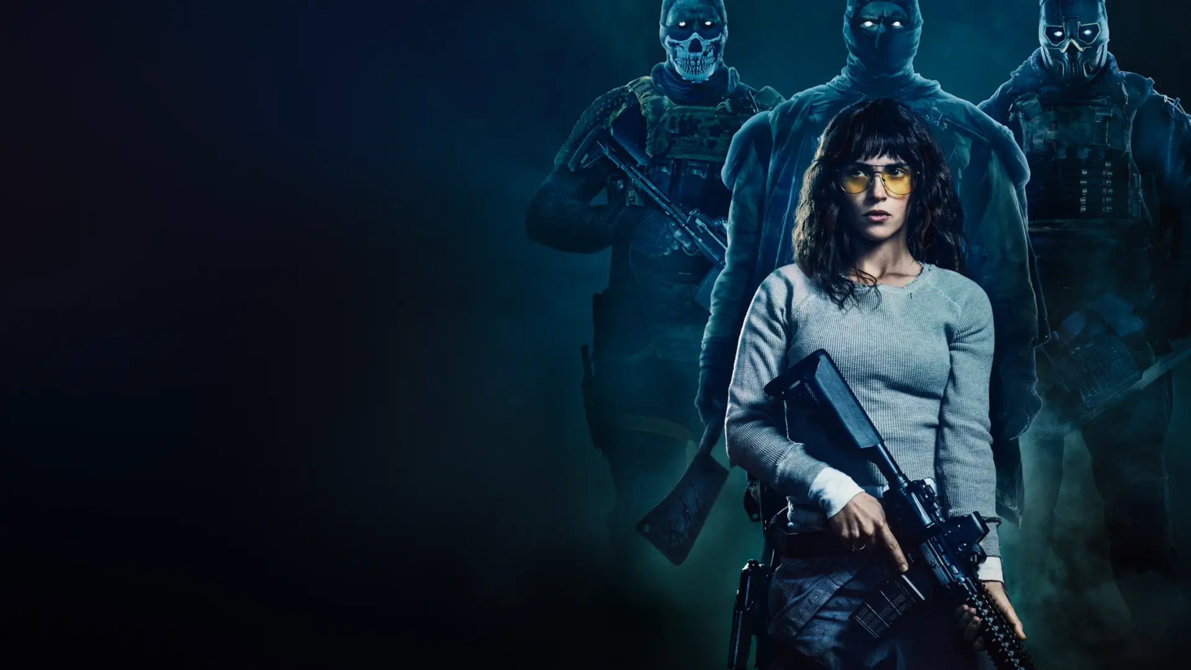 Onslaught Movie Poster with Woman and Soldiers HD Wallpaper