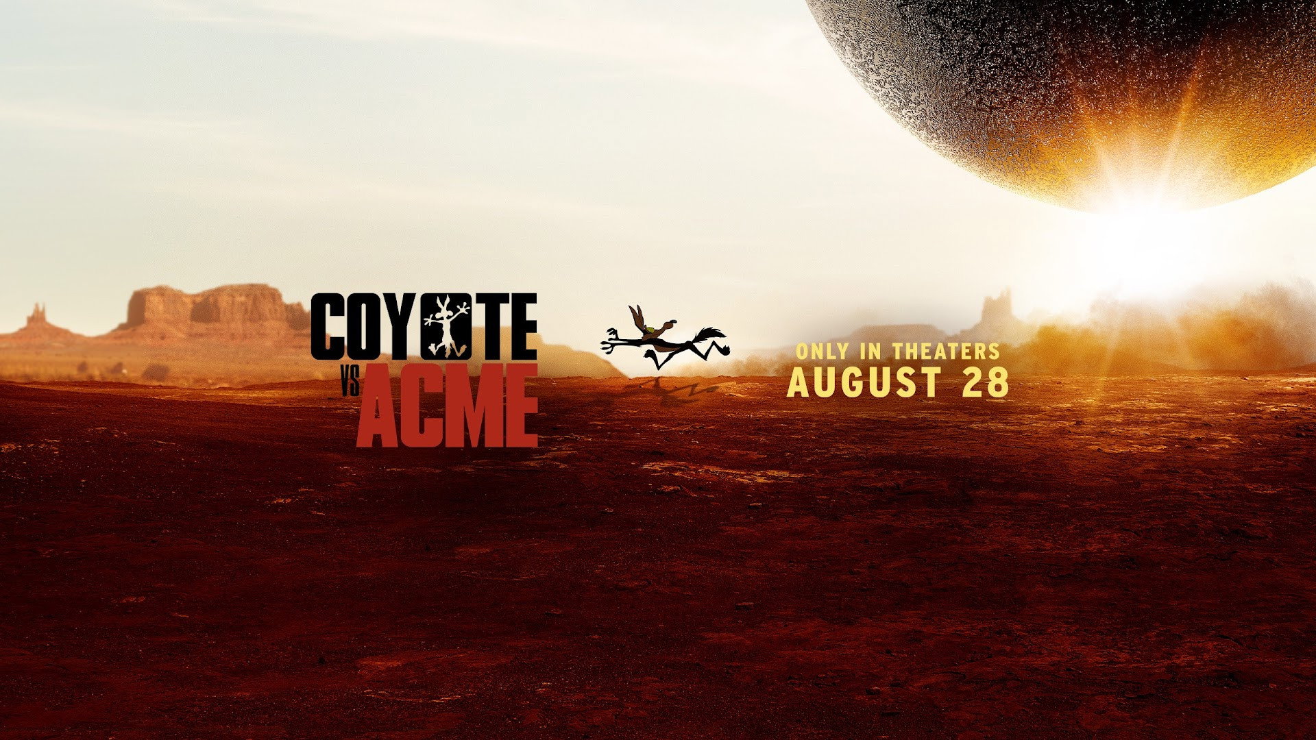 Coyote vs. Acme movie poster with desert landscape HD Wallpaper