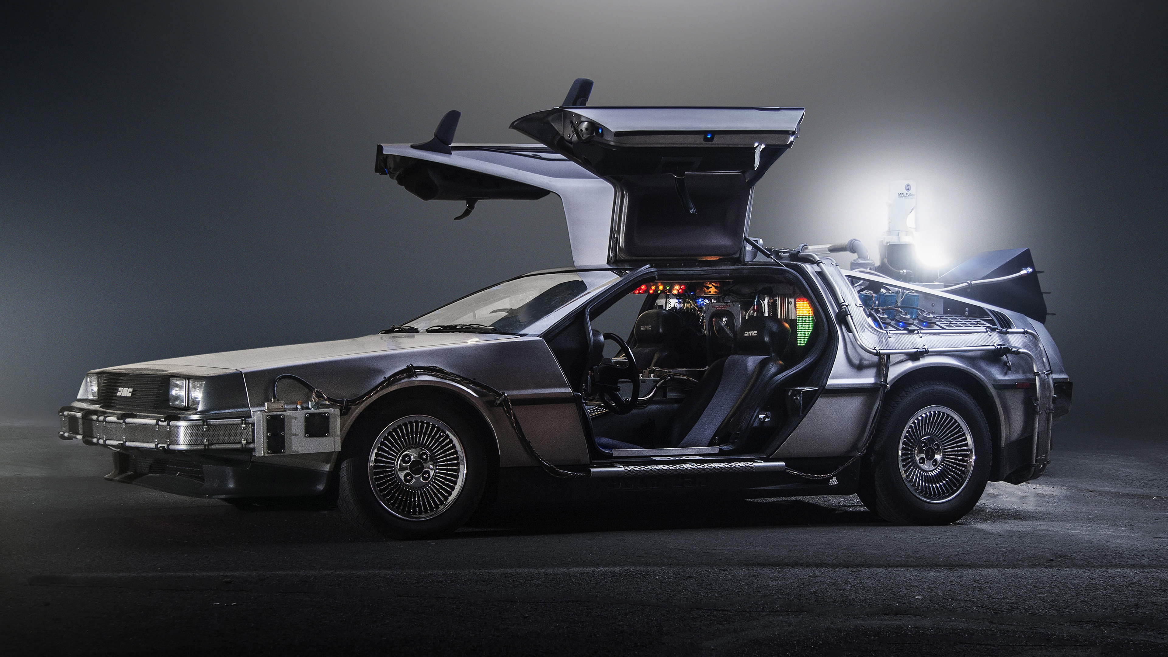1985 DeLorean DMC-12 'Back to the Future' Time Machine HD Wallpaper