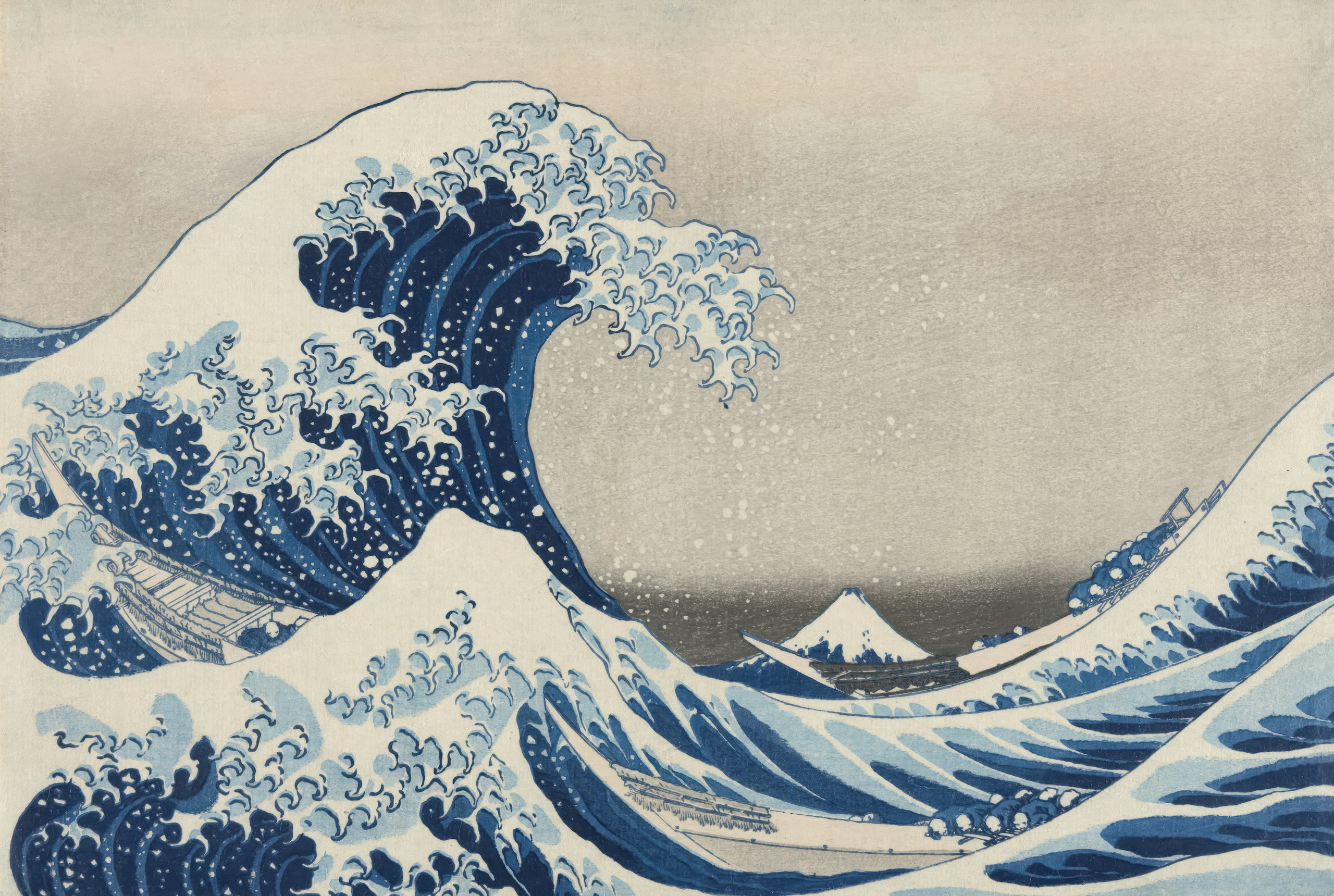 The Great Wave off Kanagawa by Katsushika Hokusai HD Wallpaper