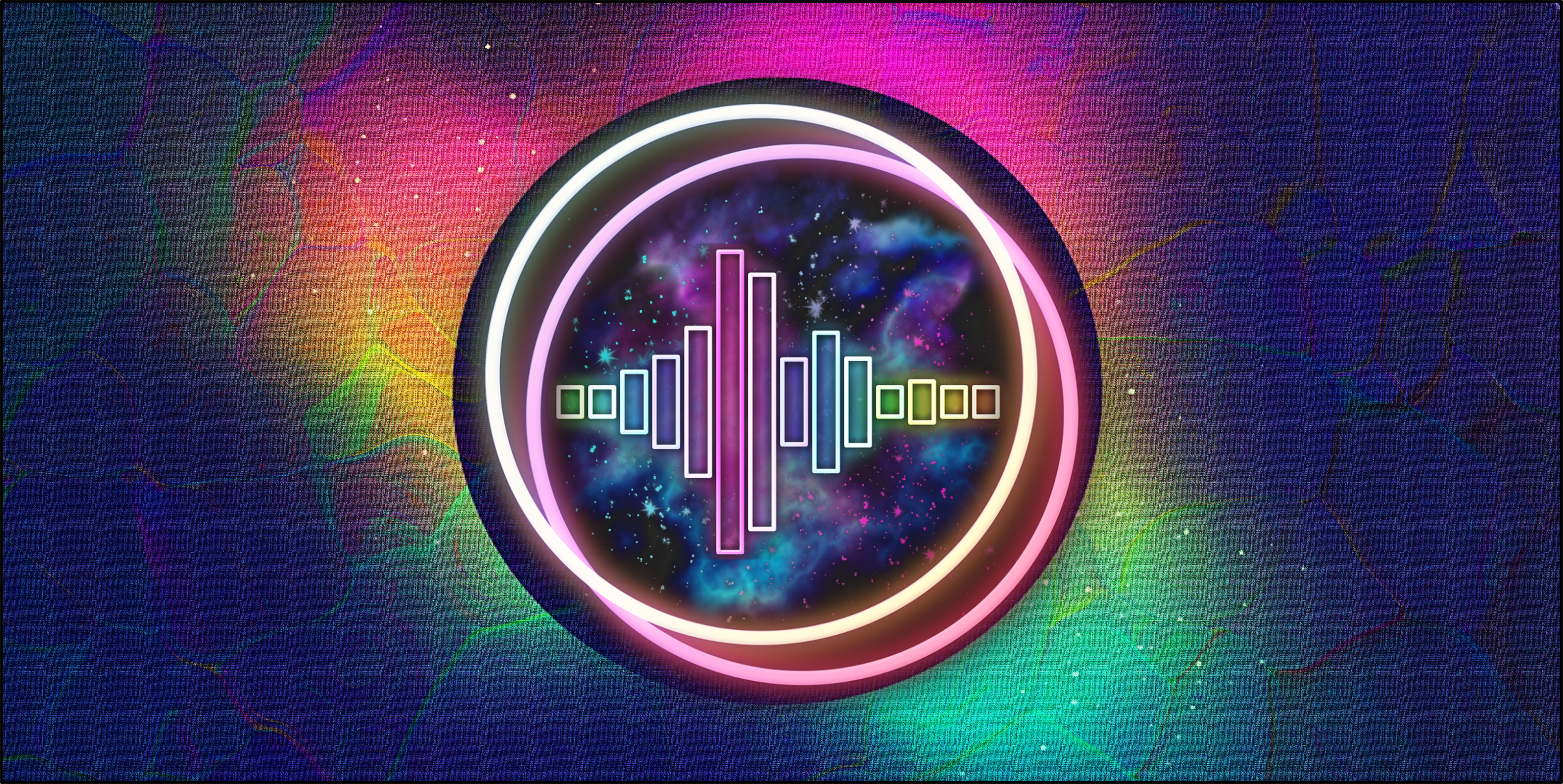 Abstract equalizer and cosmic background HD Wallpaper