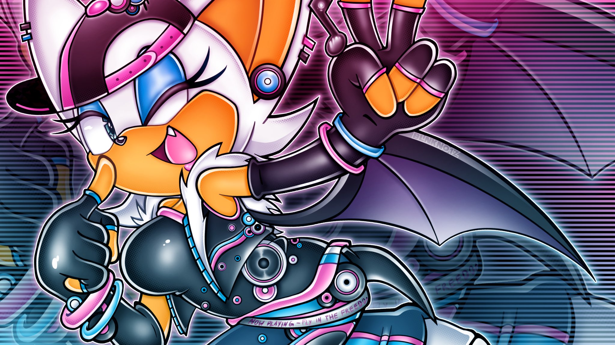 Rouge the Bat from Sonic the Hedgehog HD Wallpaper