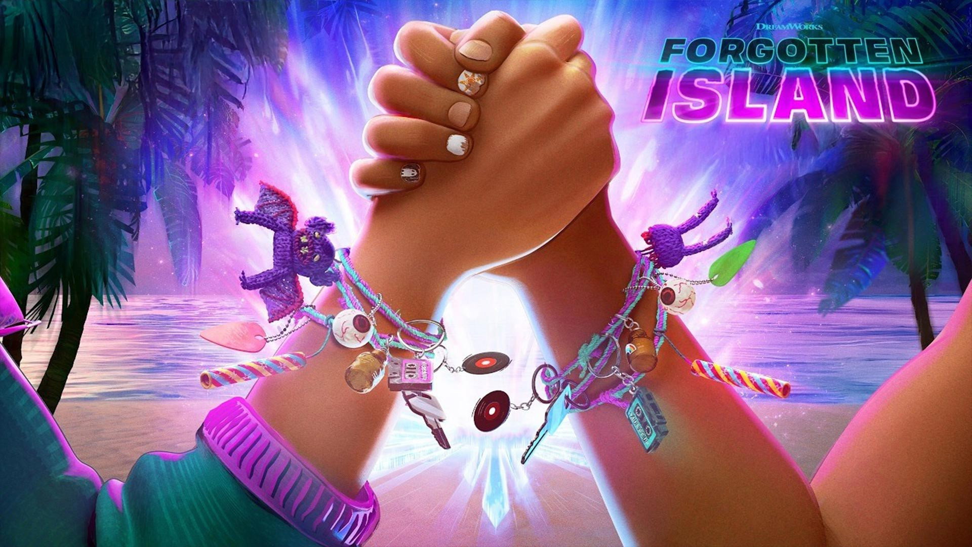 Forgotten Island movie poster with clasped hands HD Wallpaper