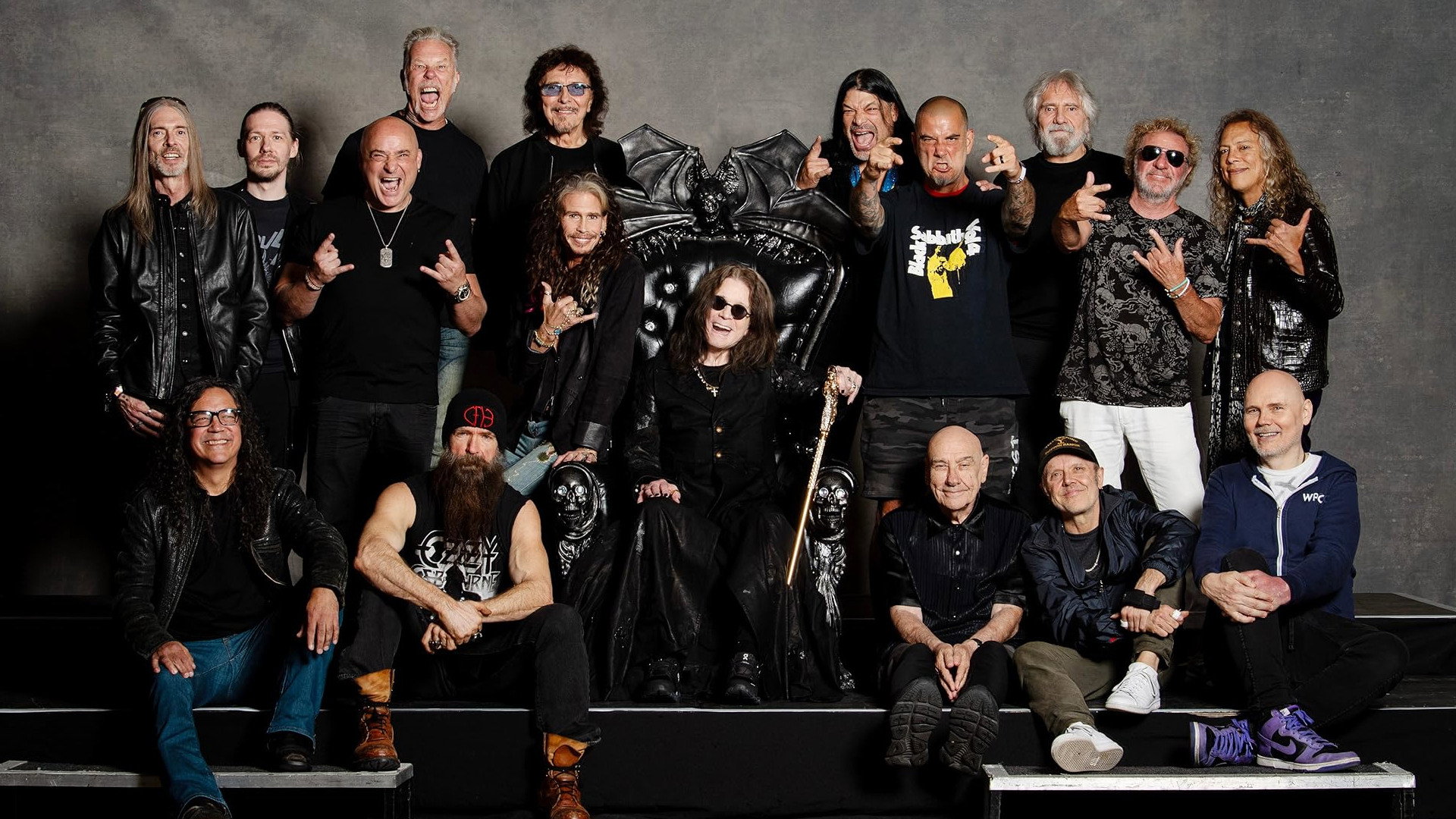 Heavy Metal Legends Posed Together HD Wallpaper